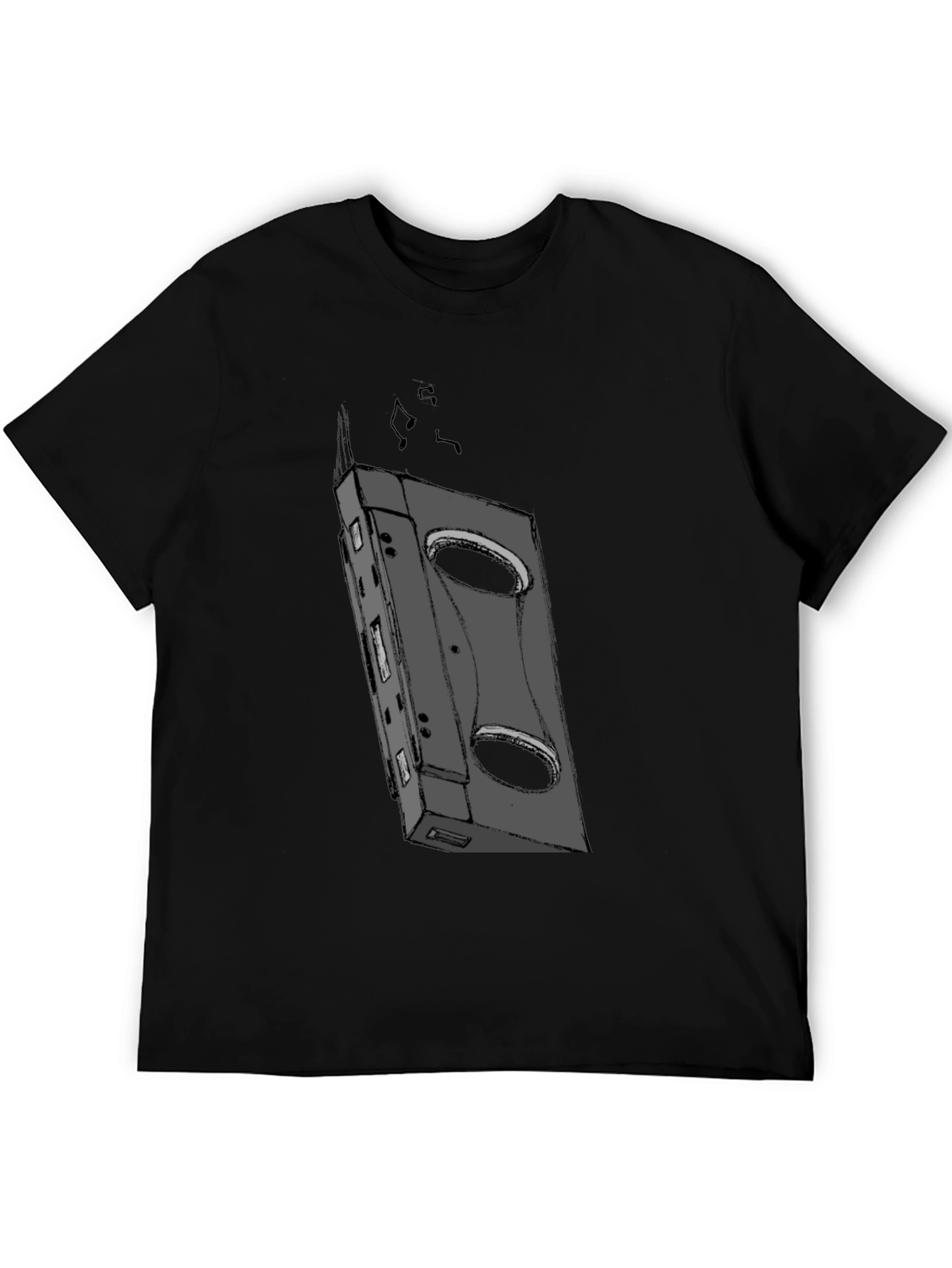 Retro Cassette Tape Graphic Tee - Cool Casual Wear