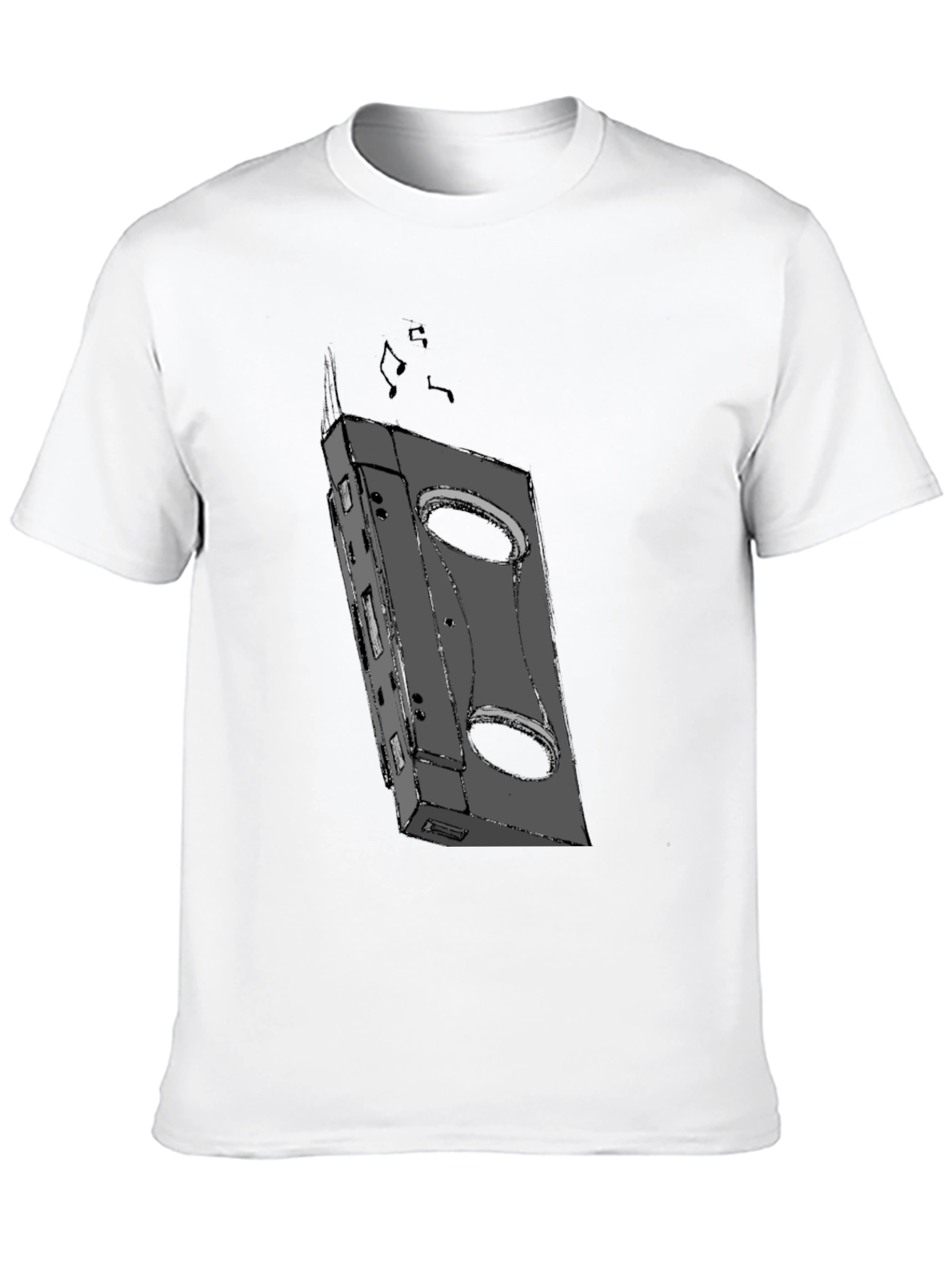 Retro Cassette Tape Graphic Tee - Cool Casual Wear