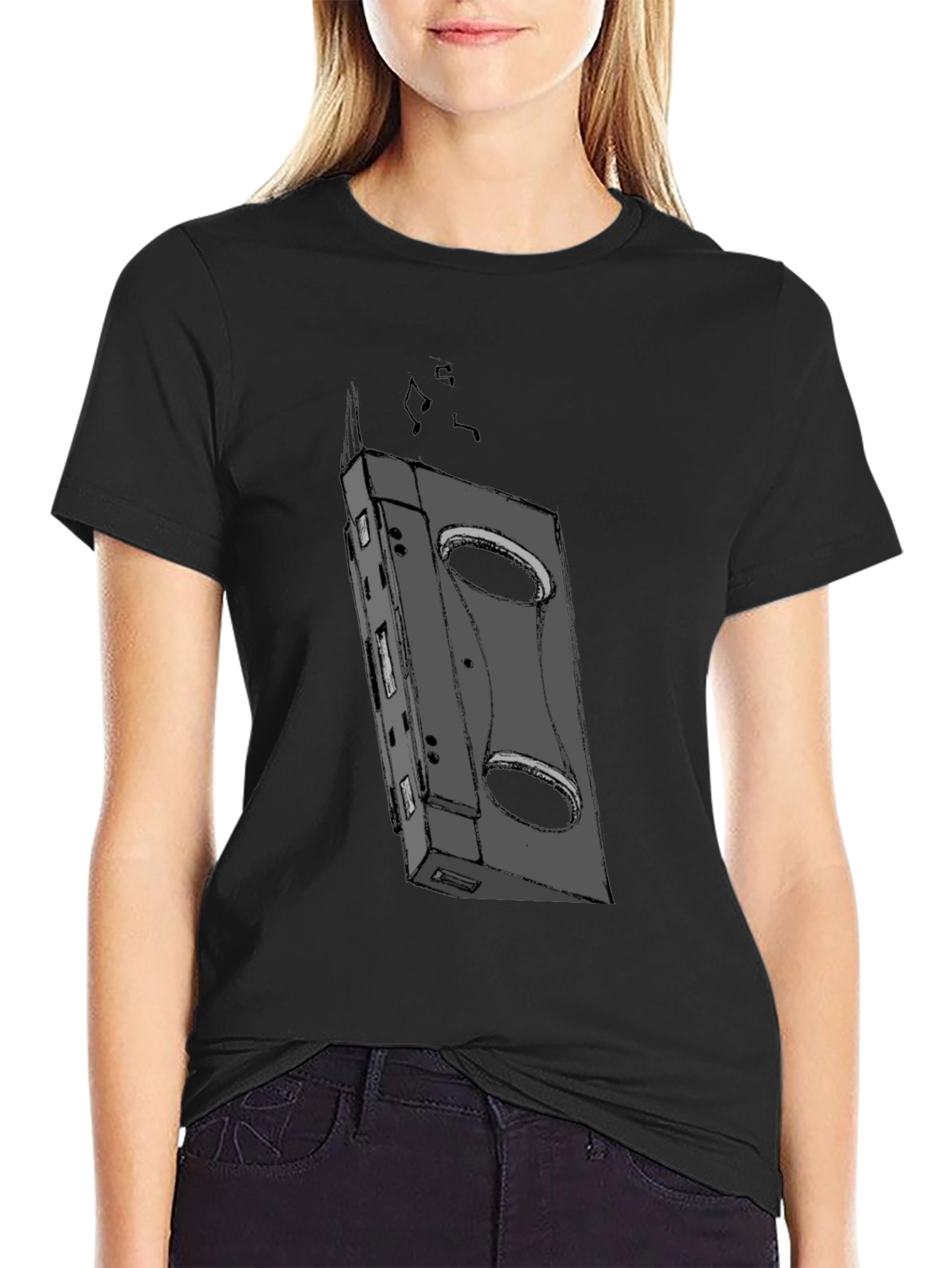 Retro Cassette Tape Graphic Tee - Cool Casual Wear