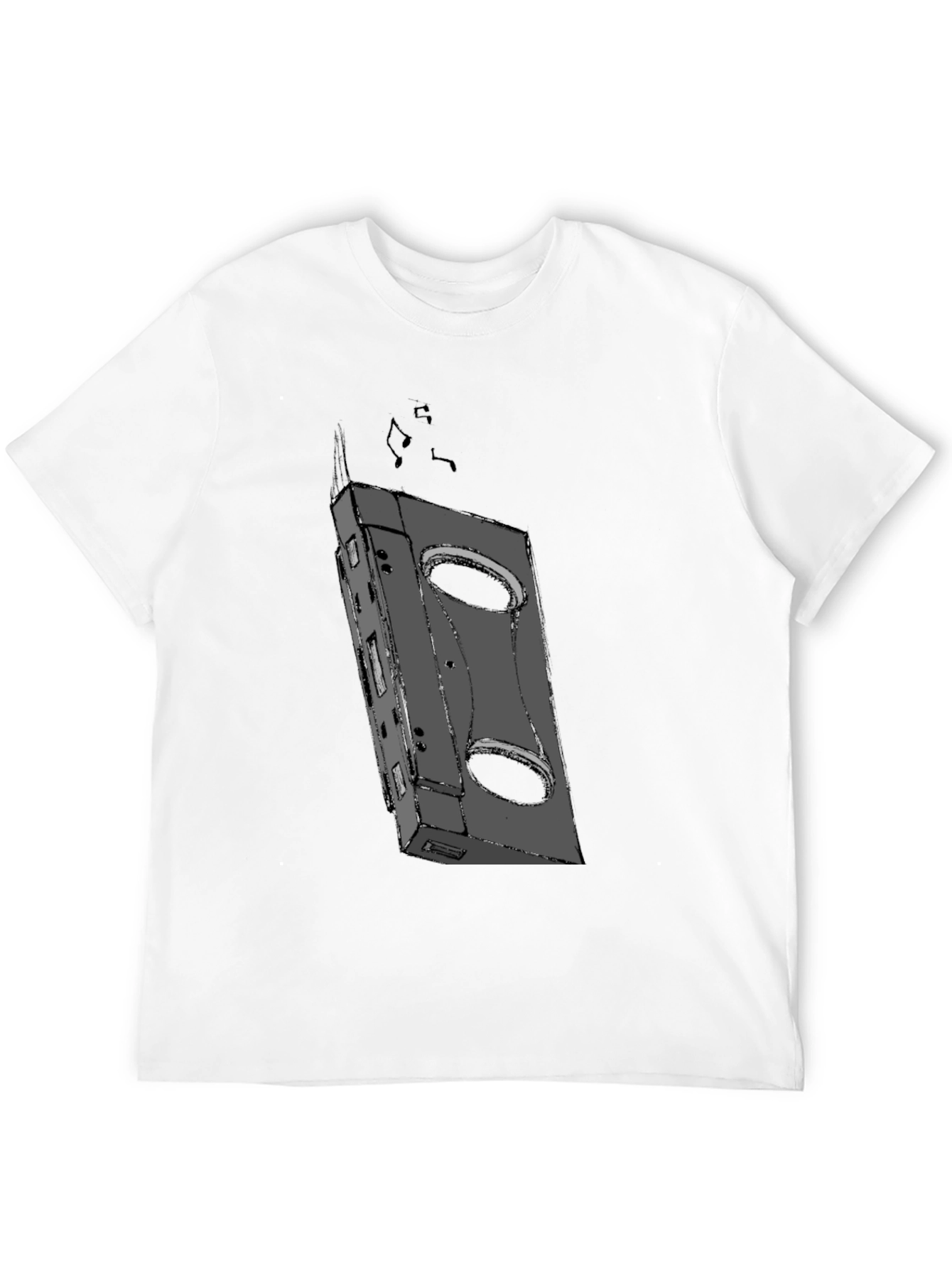 Retro Cassette Tape Graphic Tee - Cool Casual Wear