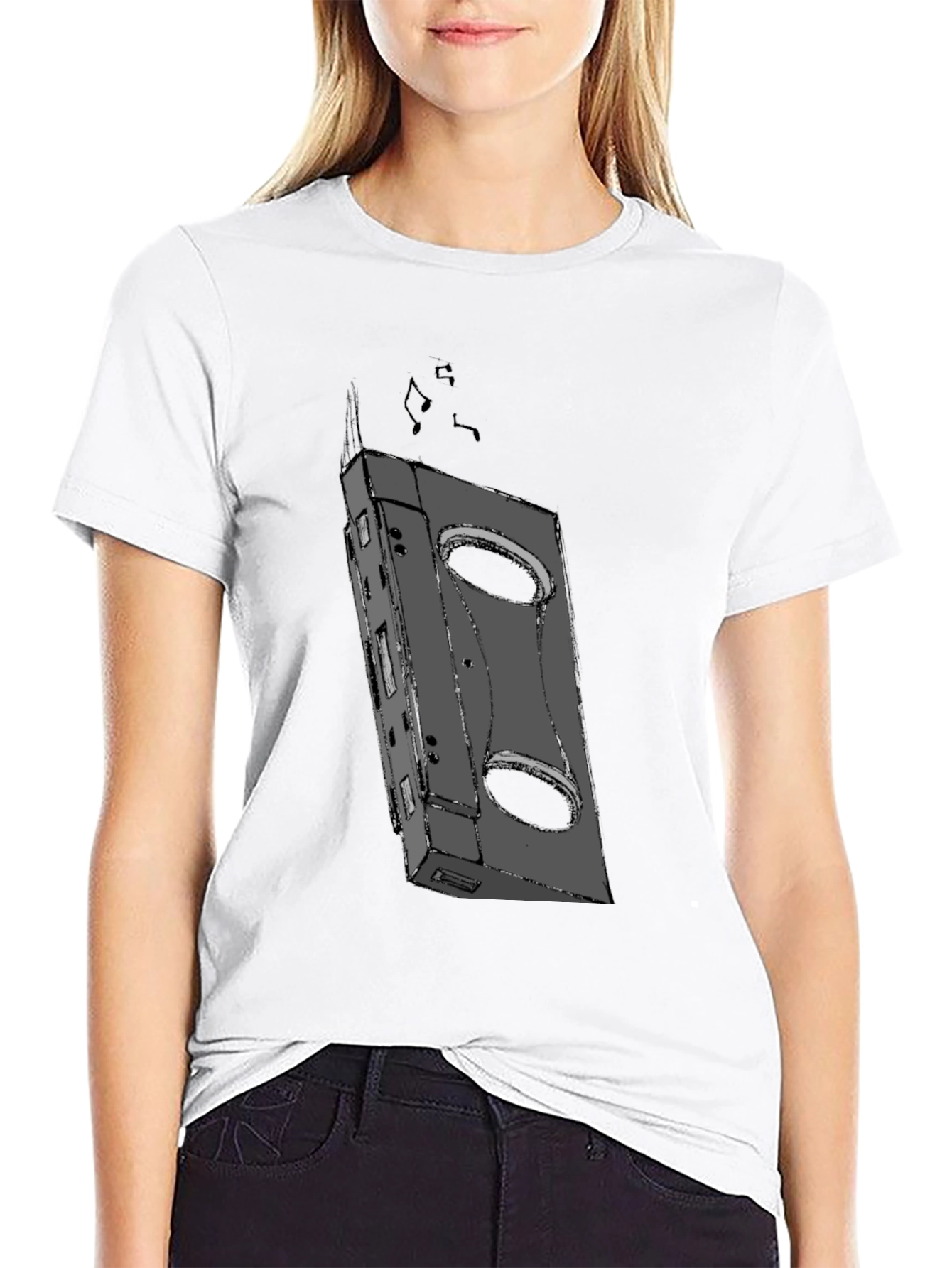 Retro Cassette Tape Graphic Tee - Cool Casual Wear