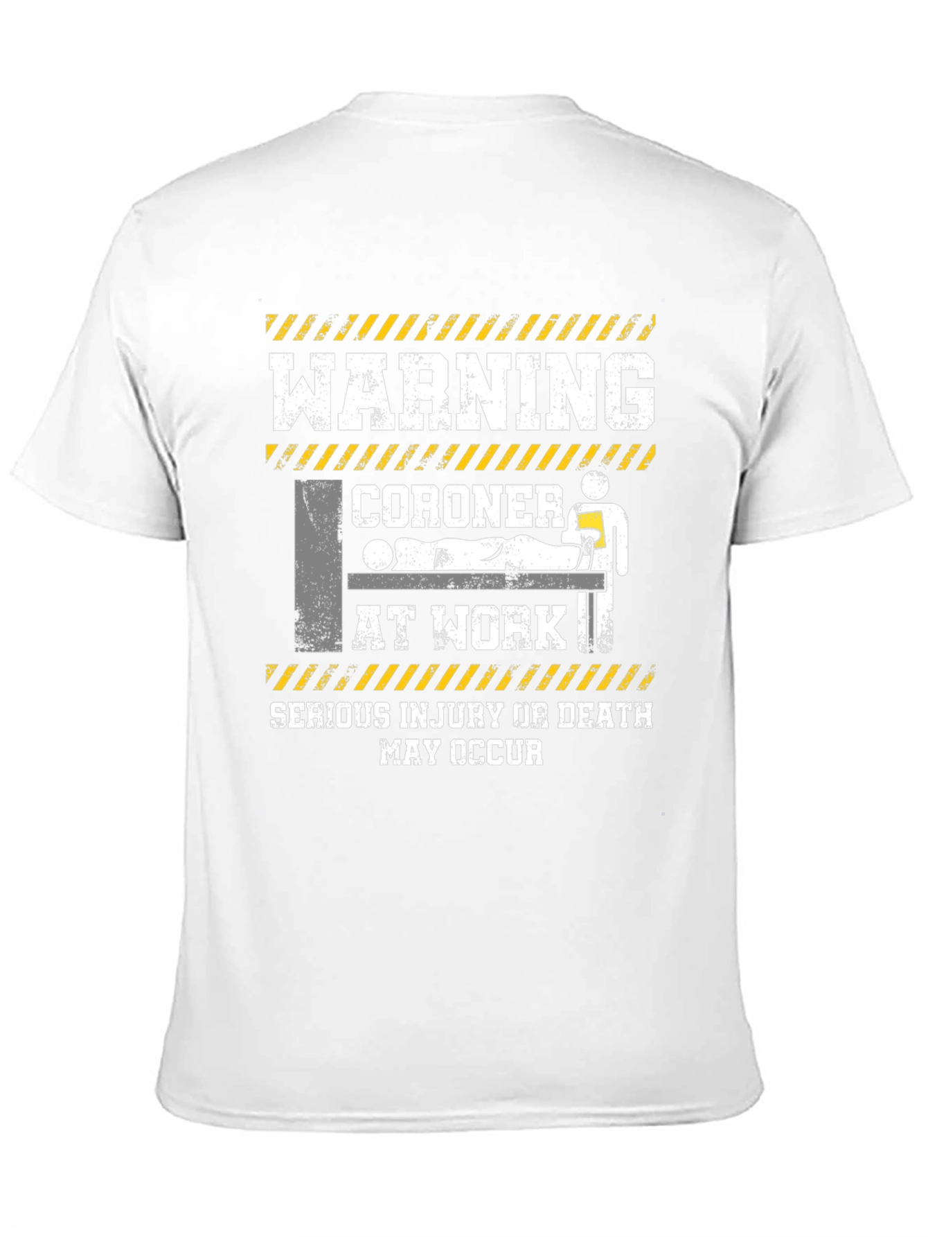 Warning Coroner At Work T-Shirt