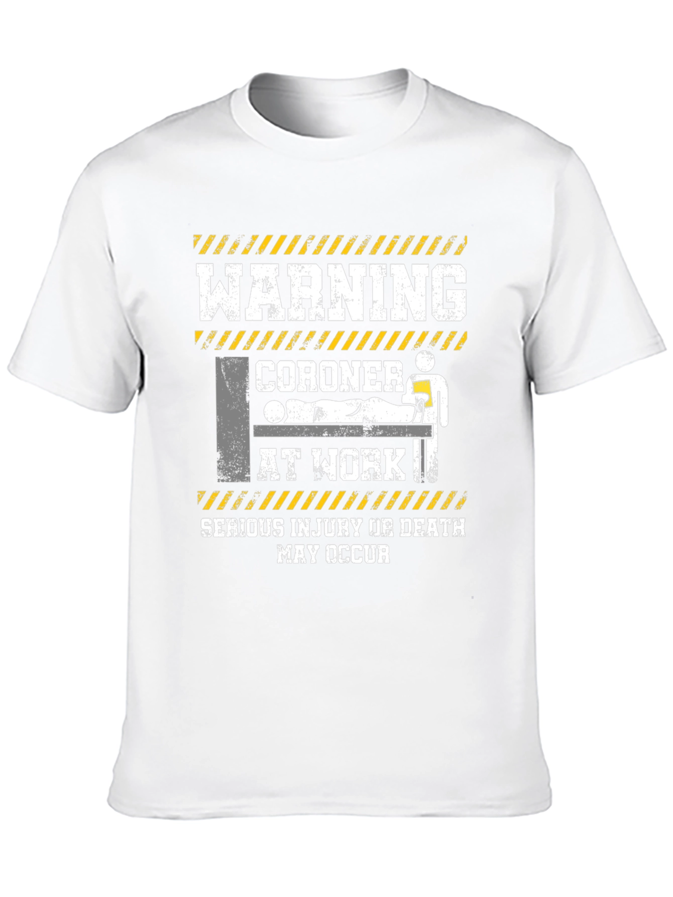 Warning Coroner At Work T-Shirt