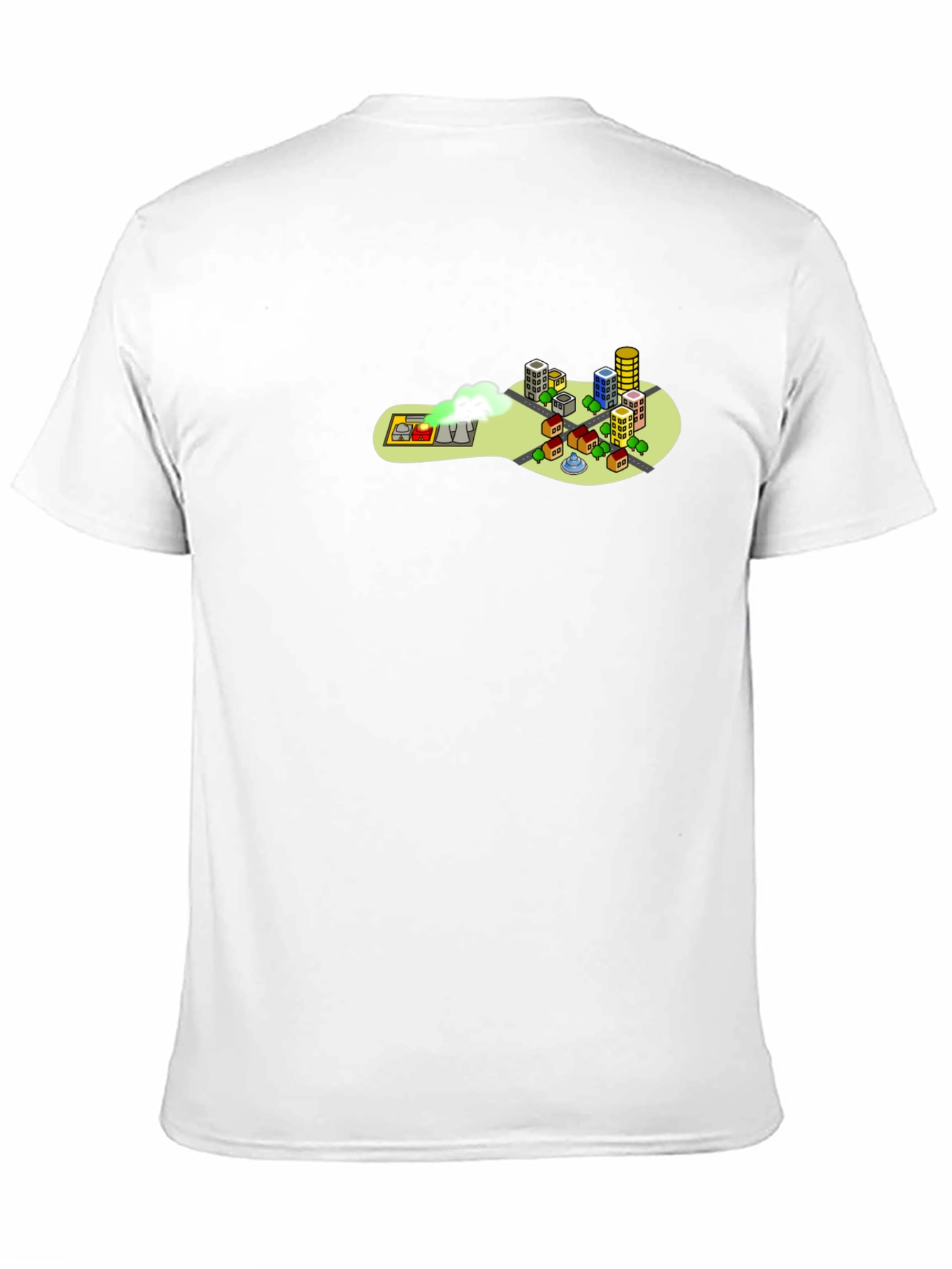 Cartoon Cityscape Tee - Quirky Graphic T-Shirt