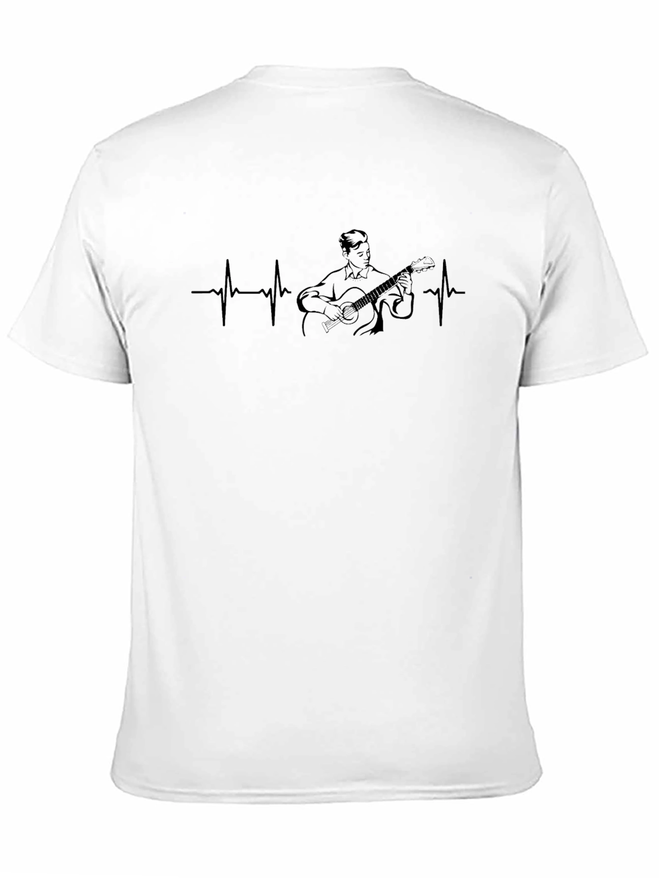 Guitarist Heartbeat T-Shirt - Music Lover Tee