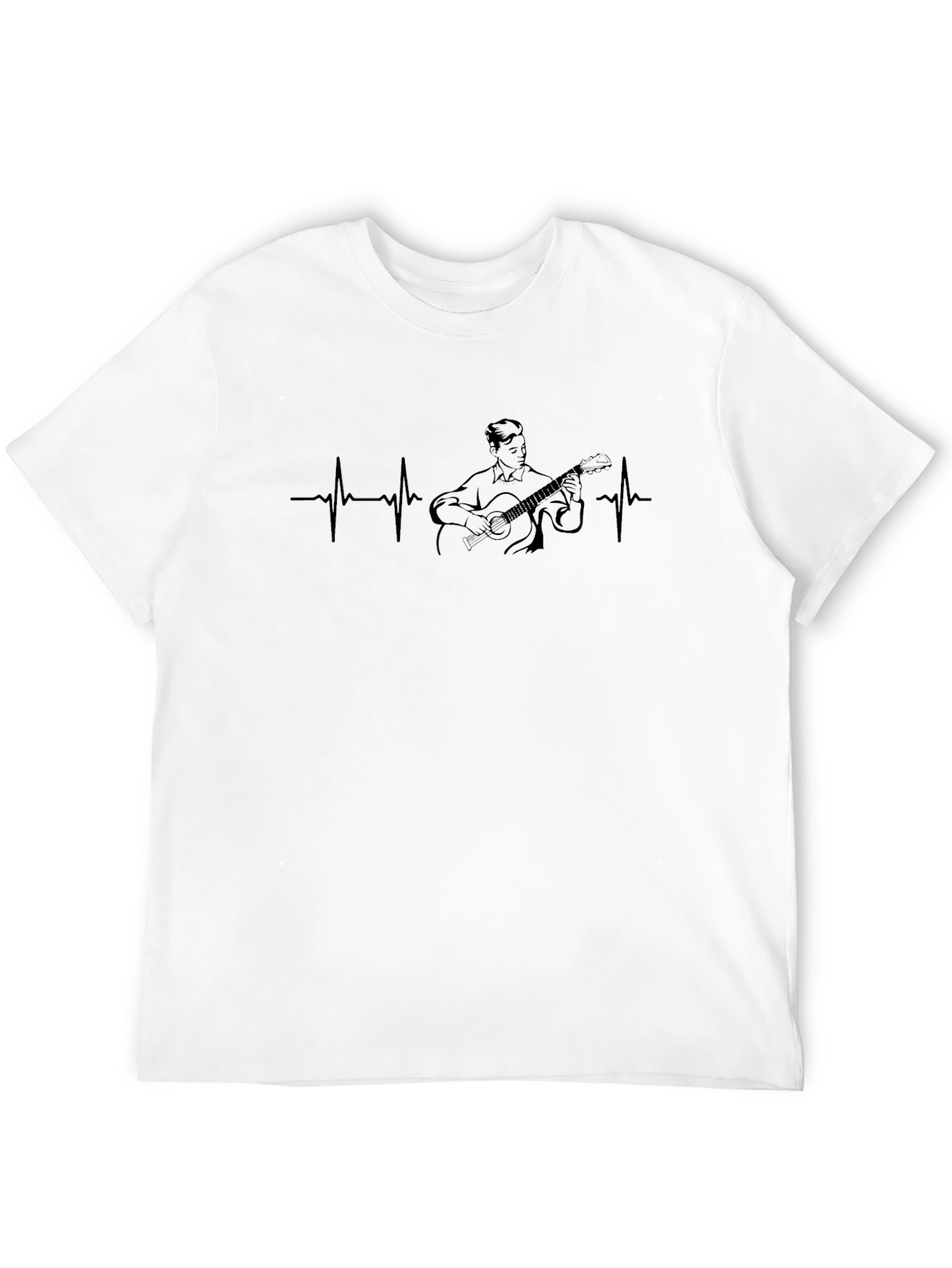 Guitarist Heartbeat T-Shirt - Music Lover Tee