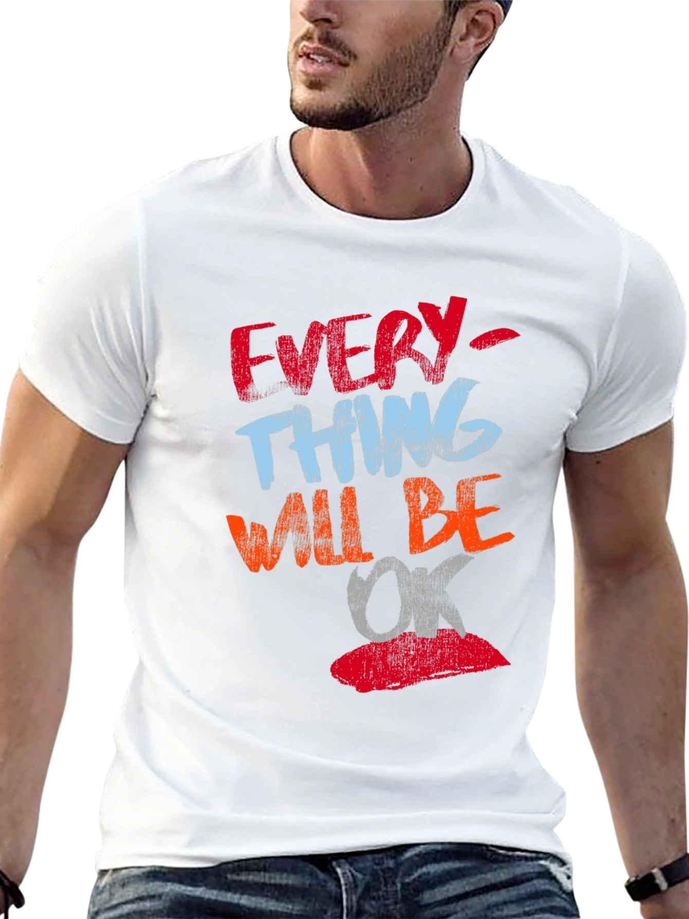 Everything Will Be OK T-Shirt Positive Graphic Tee