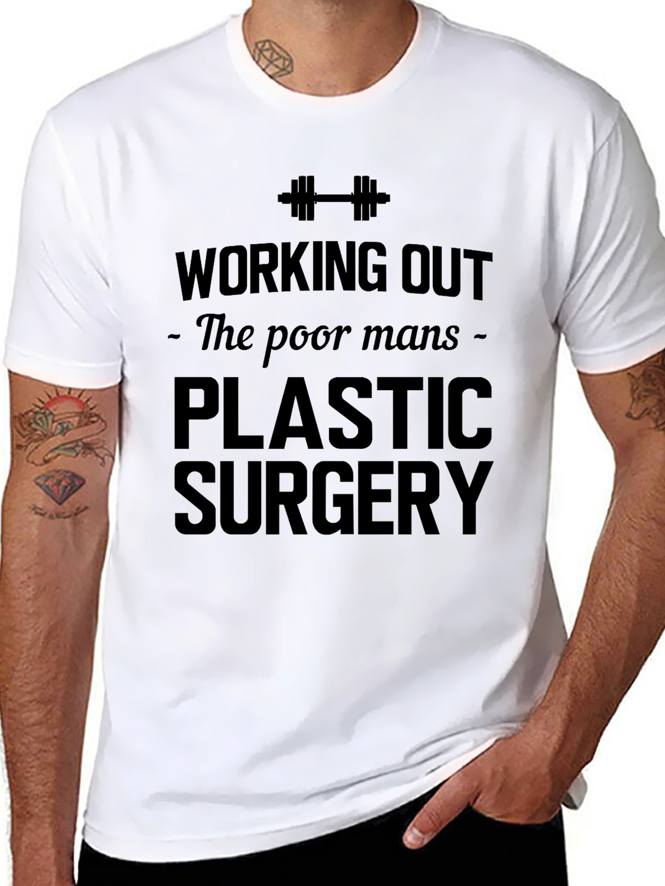 Workout Plastic Surgery Graphic Tee