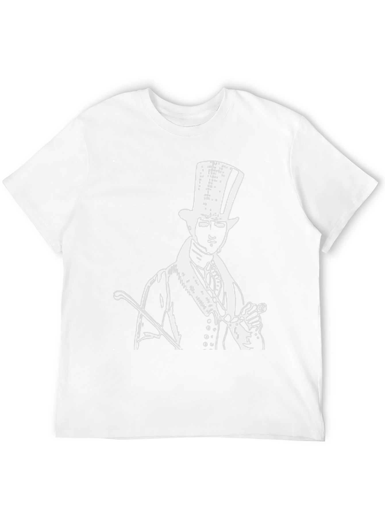 Top Hat Gentleman Black Graphic Tee