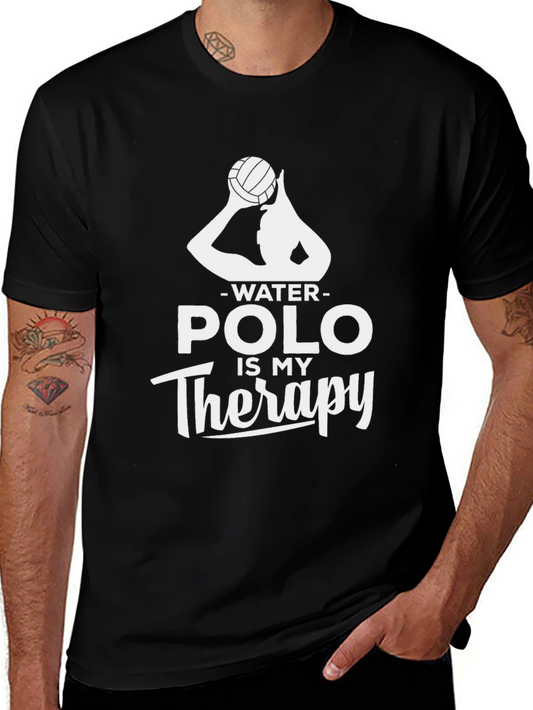 Water Polo Therapy T-Shirt - Sporty Graphic Tee