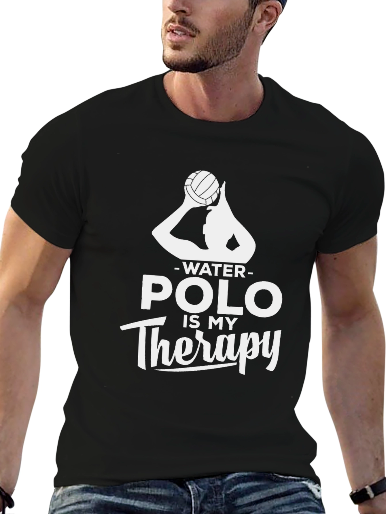Water Polo Therapy T-Shirt - Sporty Graphic Tee
