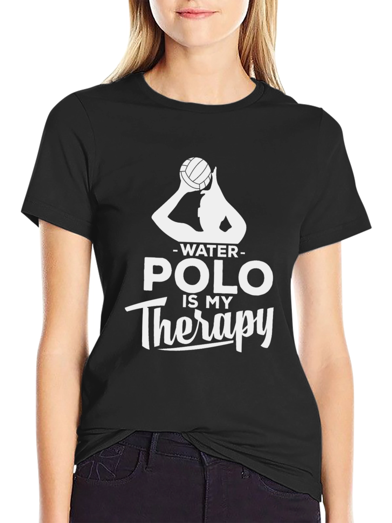 Water Polo Therapy T-Shirt - Sporty Graphic Tee