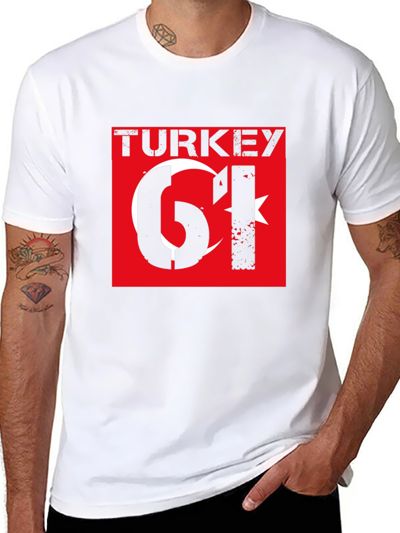 Turkey 61 Graphic T-Shirt - Black Cotton Tee