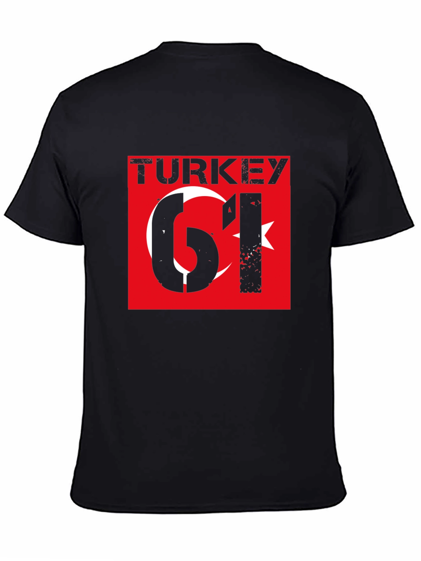 Turkey 61 Graphic T-Shirt - Black Cotton Tee