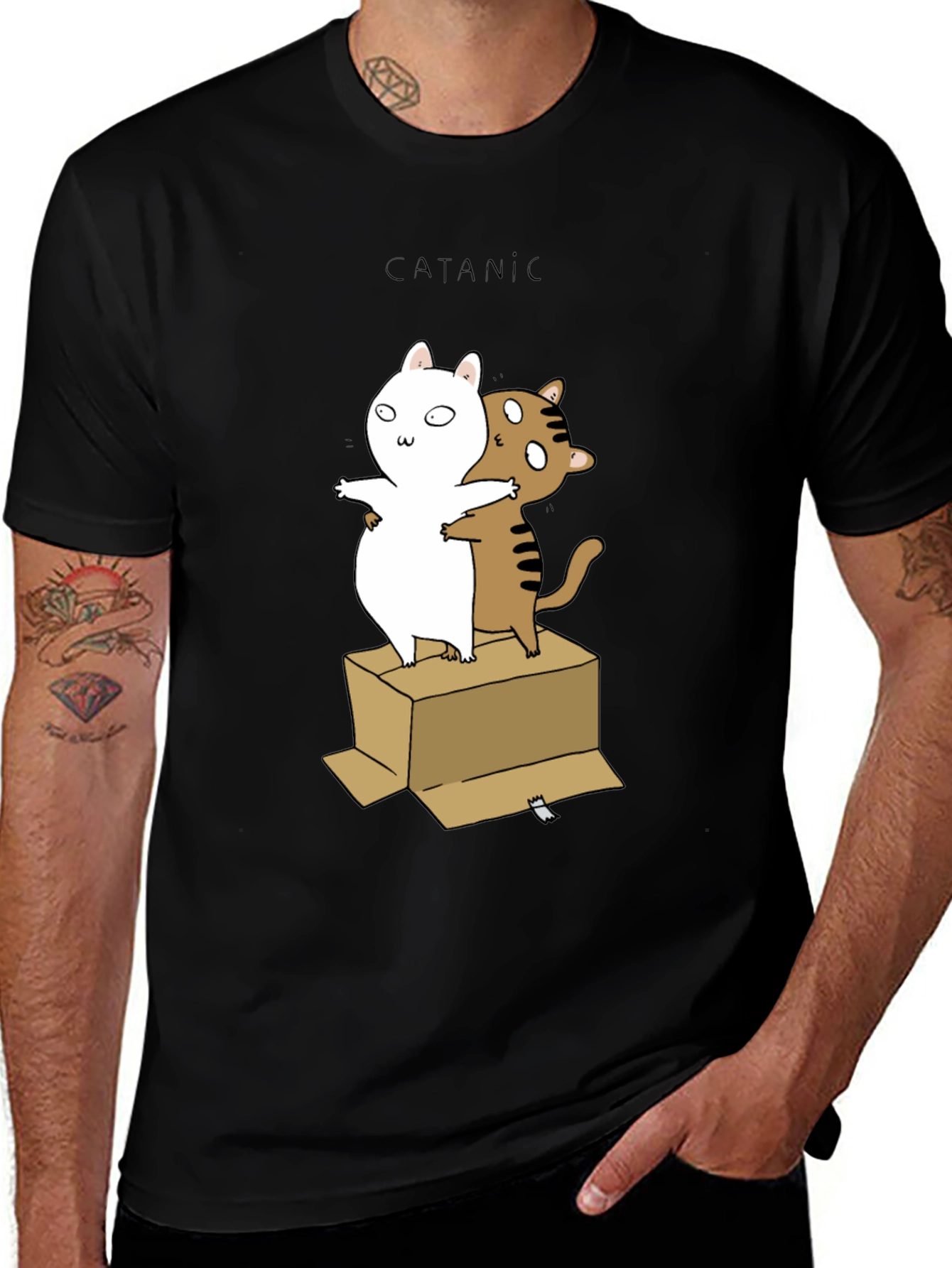 Catanic Cat T-Shirt - Funny Titanic Parody Tee