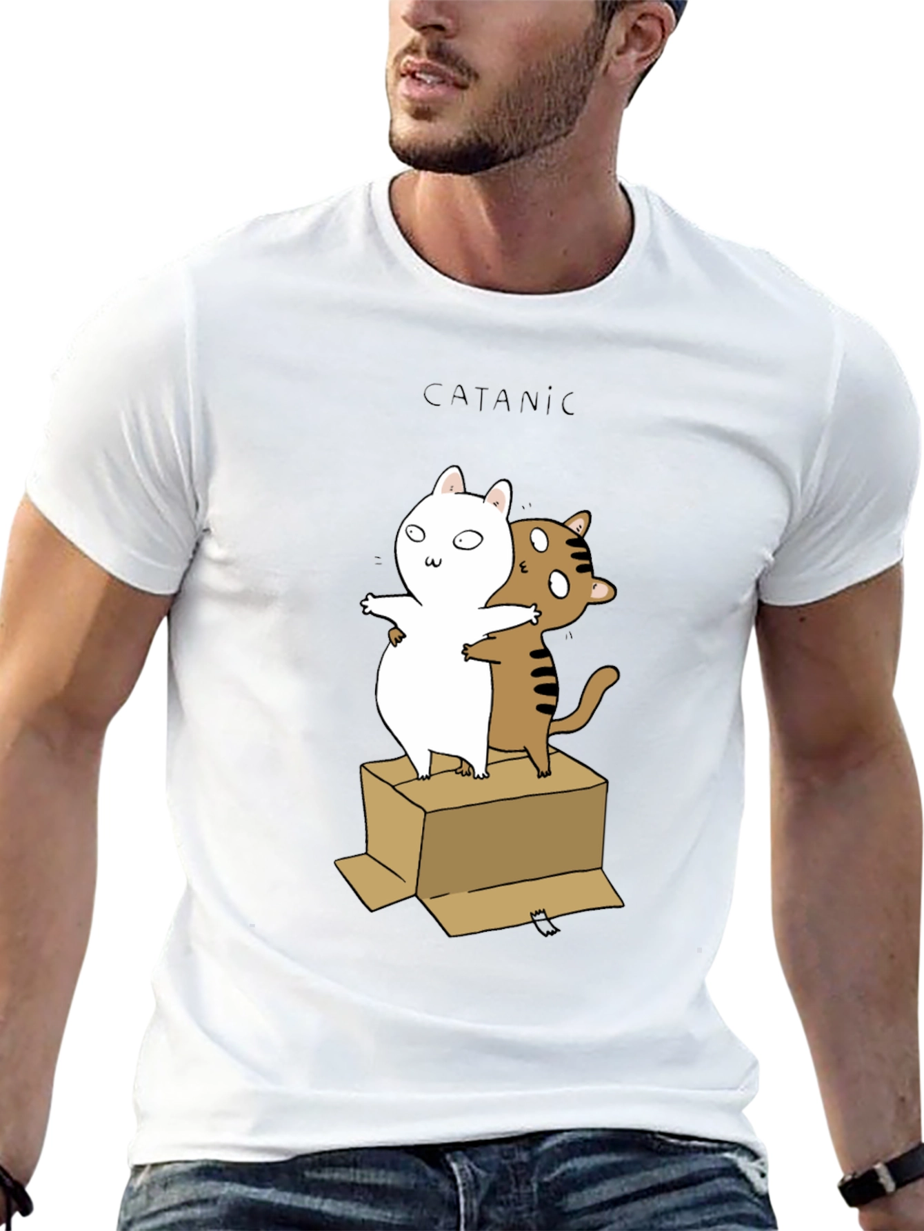Catanic Cat T-Shirt - Funny Titanic Parody Tee
