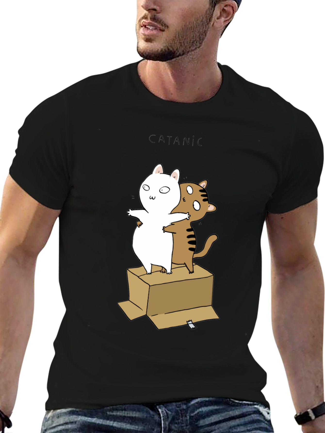 Catanic Cat T-Shirt - Funny Titanic Parody Tee