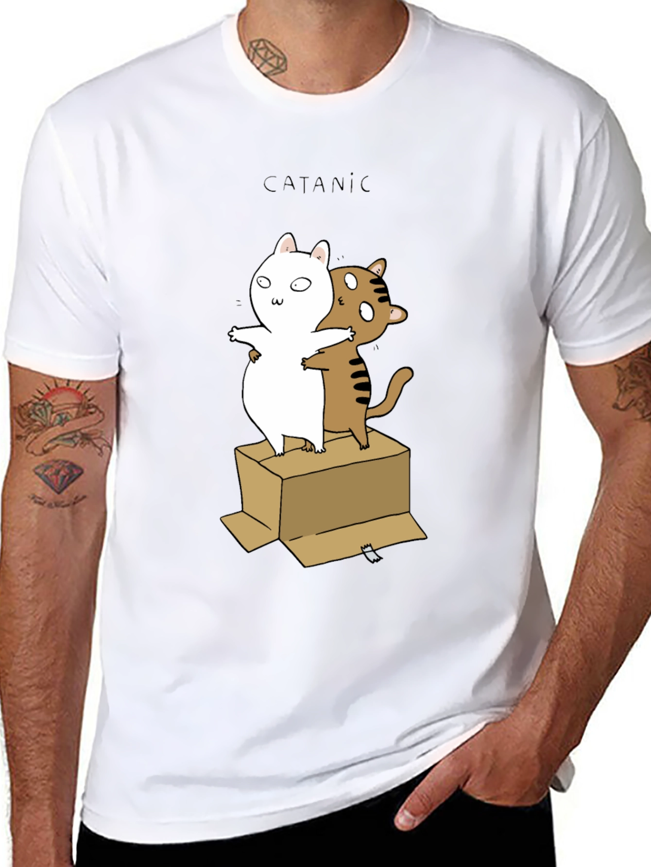 Catanic Cat T-Shirt - Funny Titanic Parody Tee
