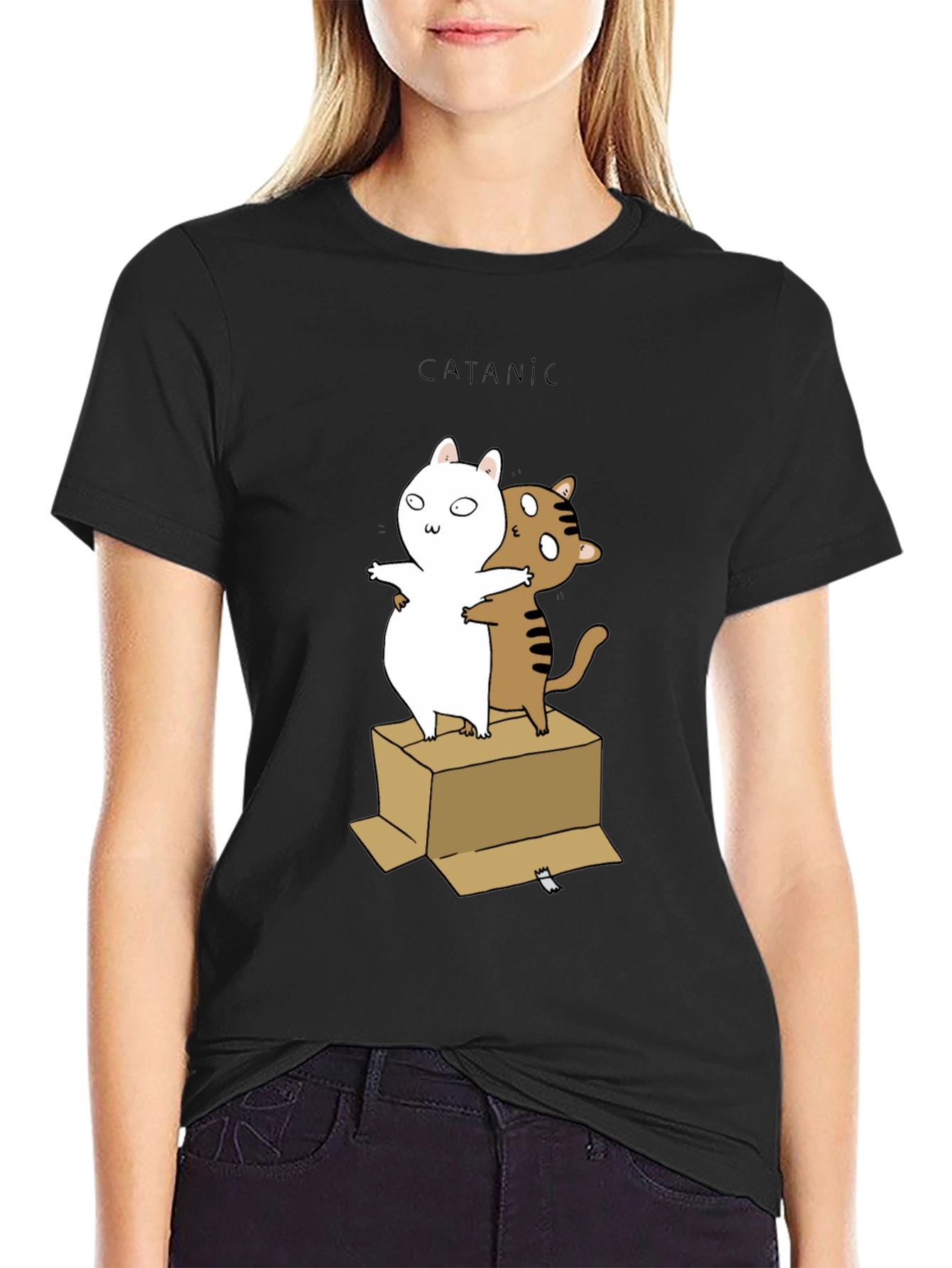 Catanic Cat T-Shirt - Funny Titanic Parody Tee