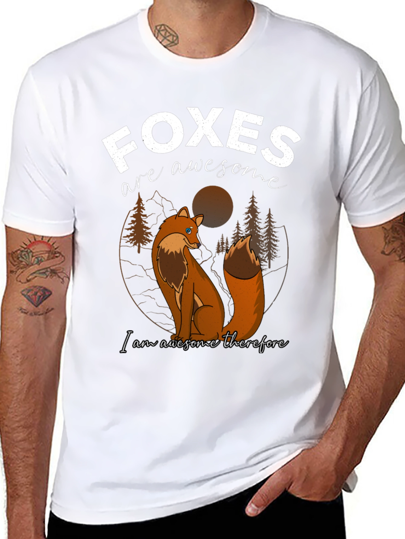Foxes are Awesome Graphic T-Shirt