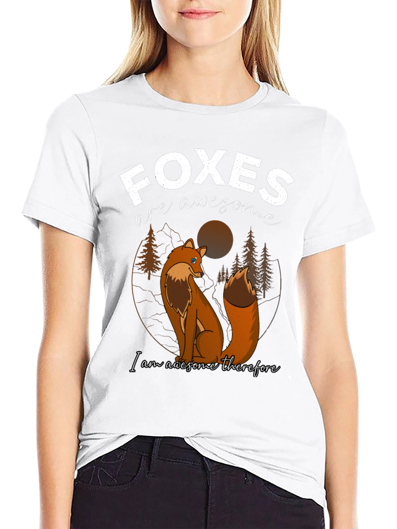 Foxes are Awesome Graphic T-Shirt