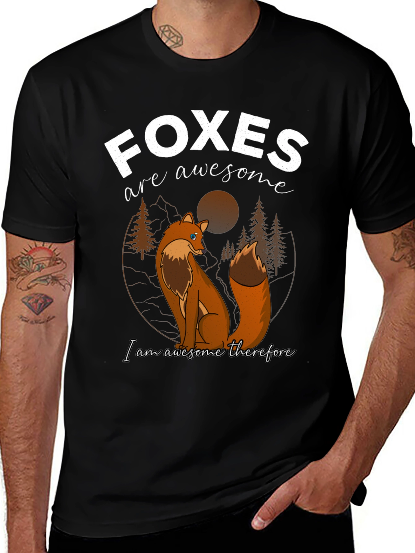 Foxes are Awesome Graphic T-Shirt