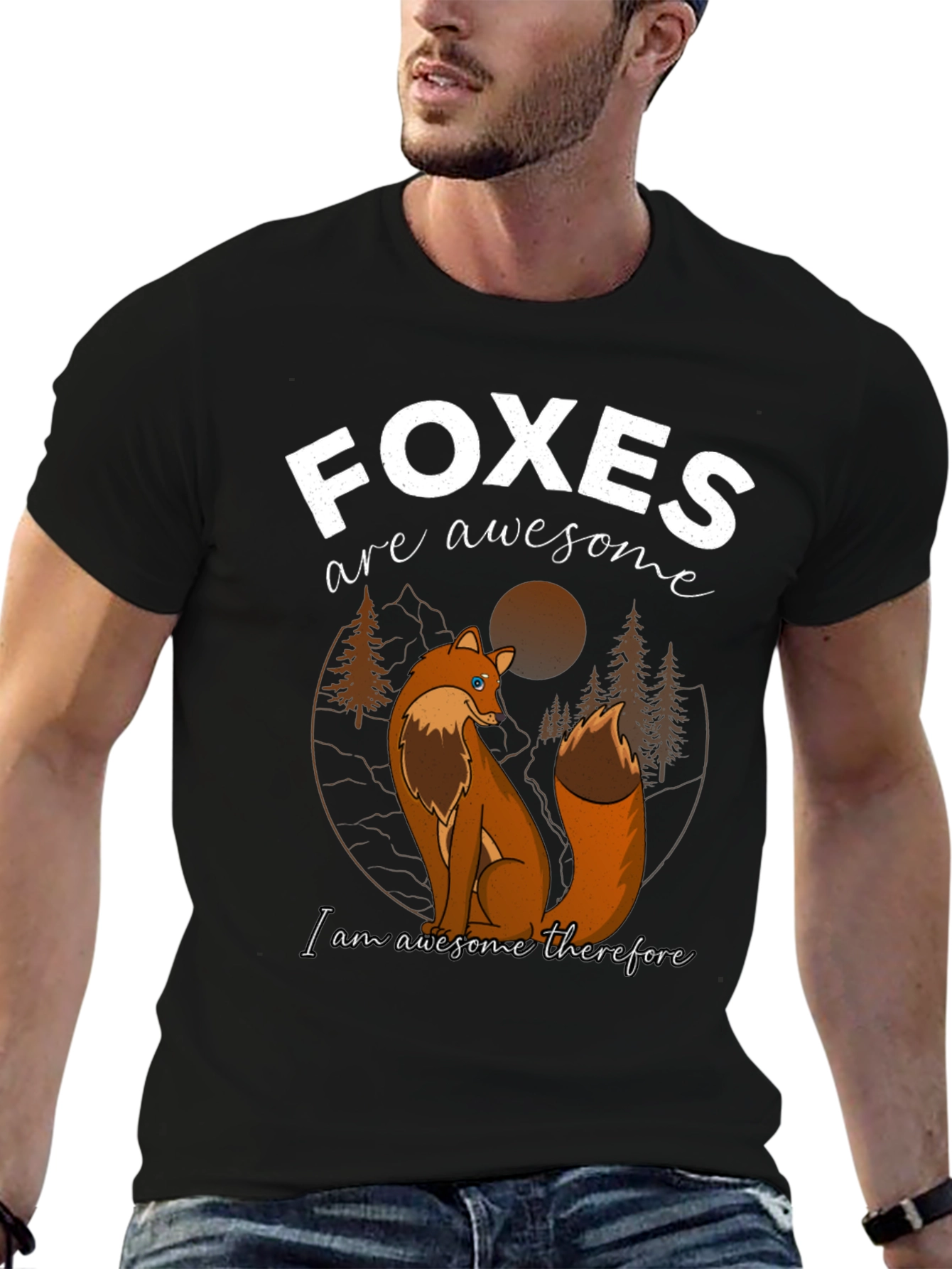 Foxes are Awesome Graphic T-Shirt