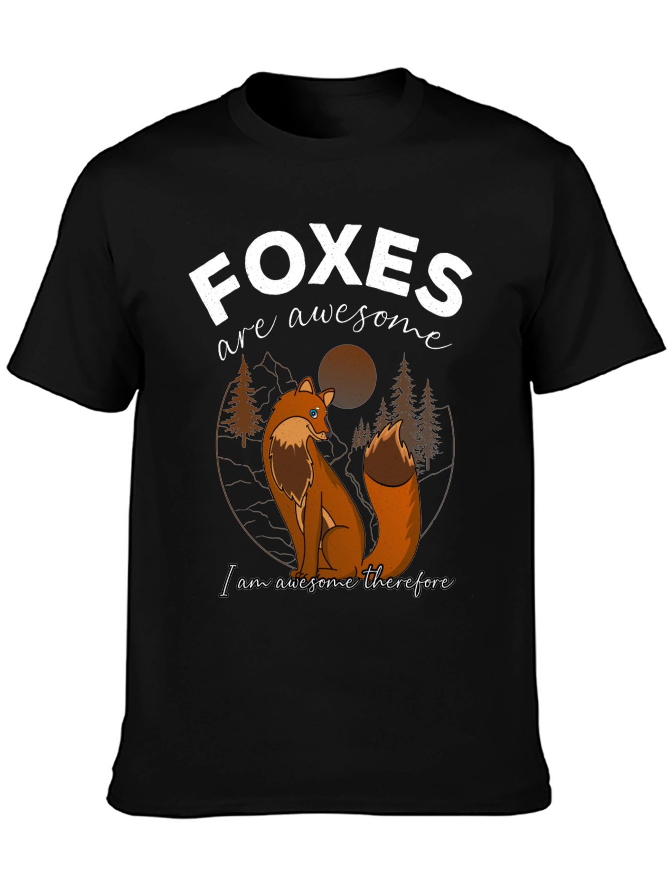 Foxes are Awesome Graphic T-Shirt