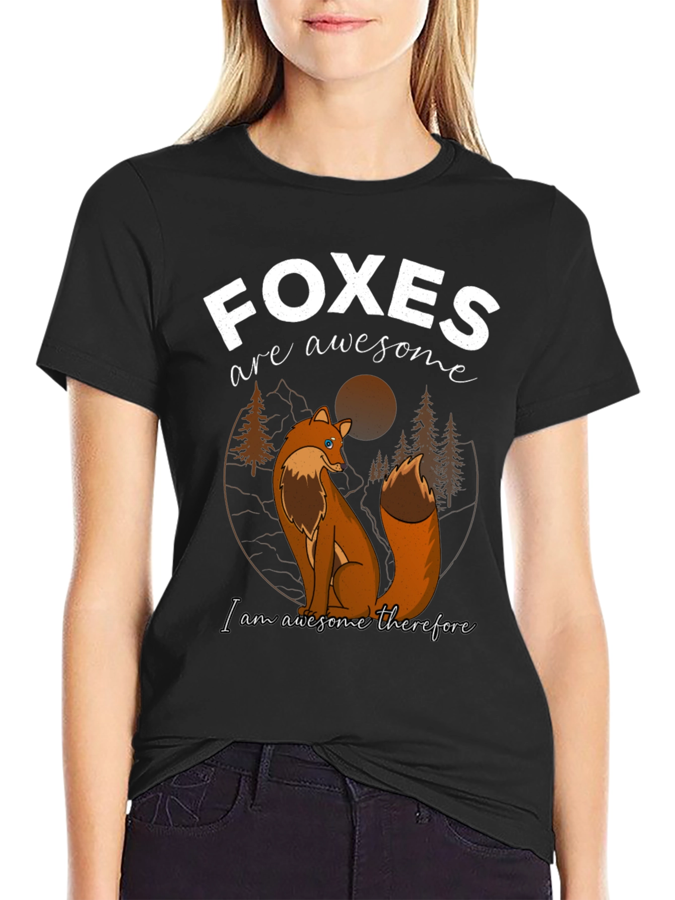 Foxes are Awesome Graphic T-Shirt