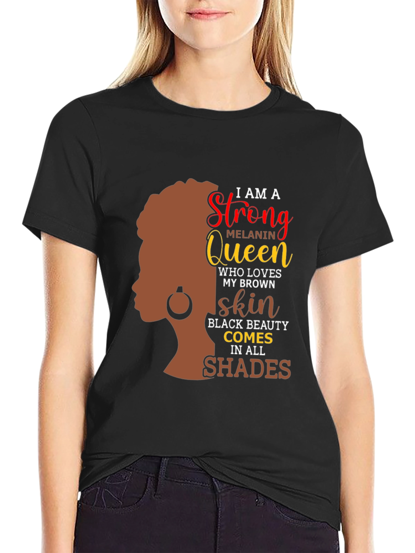 Strong Melanin Queen Black Beauty T-Shirt