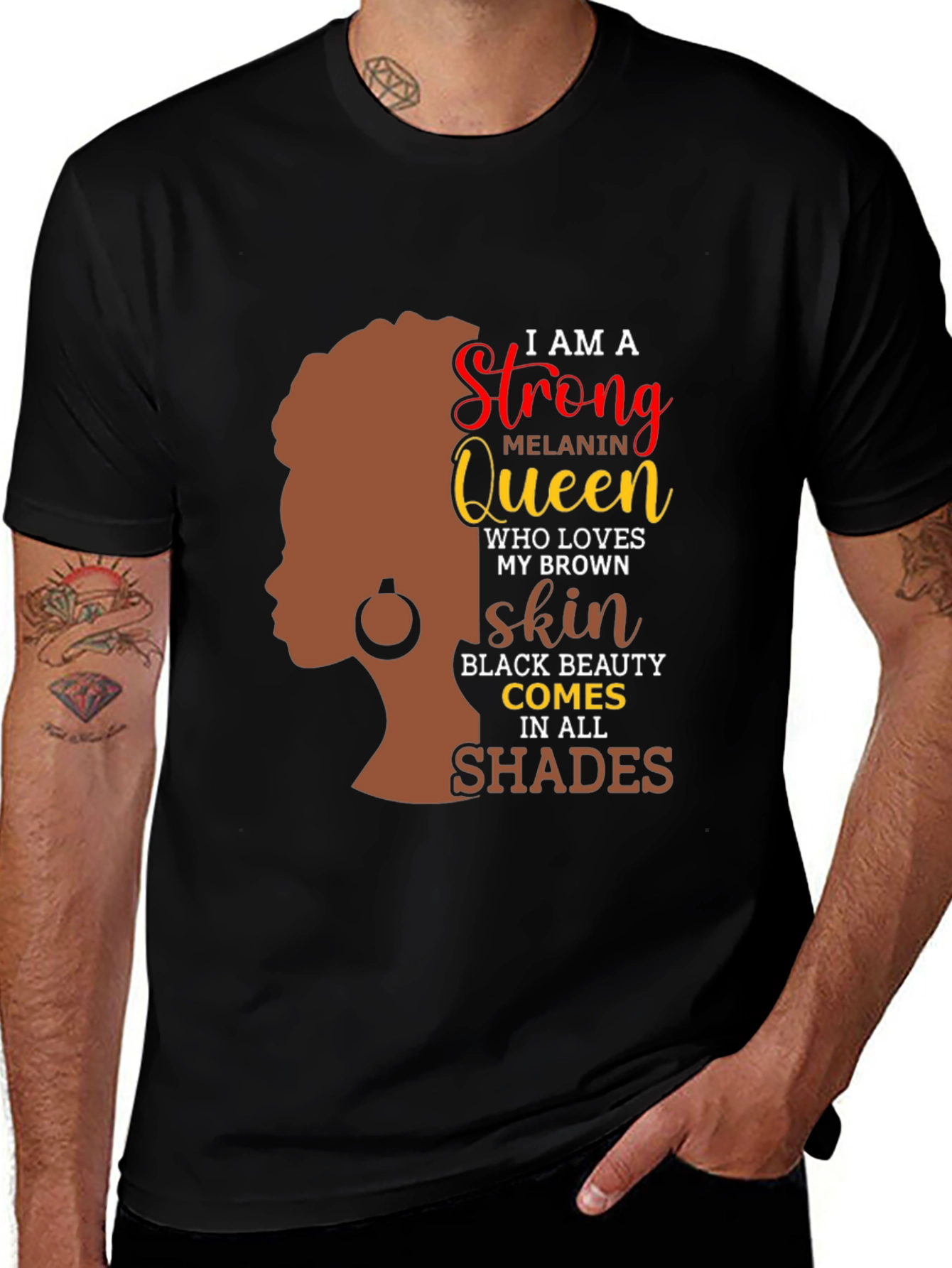 Strong Melanin Queen Black Beauty T-Shirt