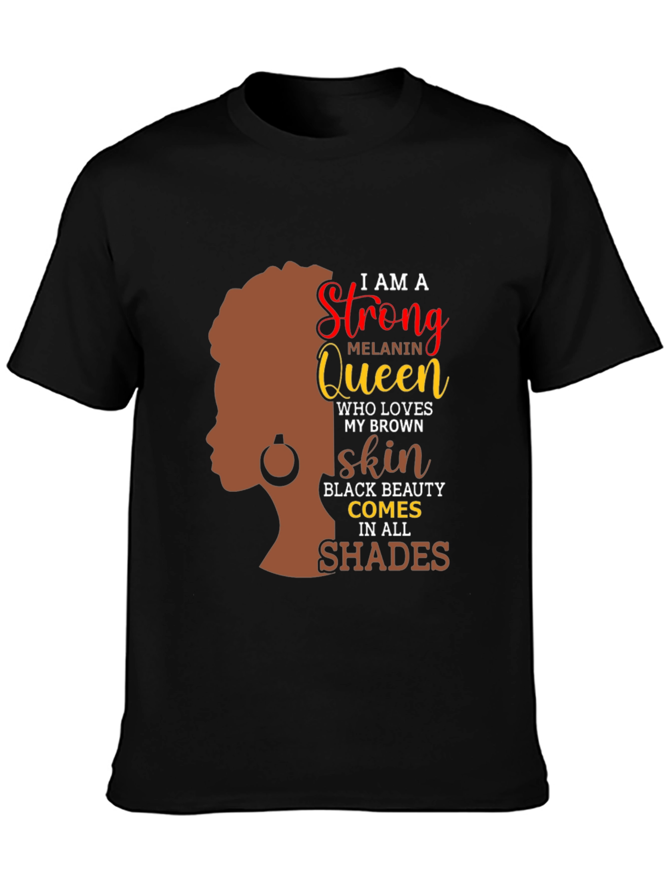 Strong Melanin Queen Black Beauty T-Shirt
