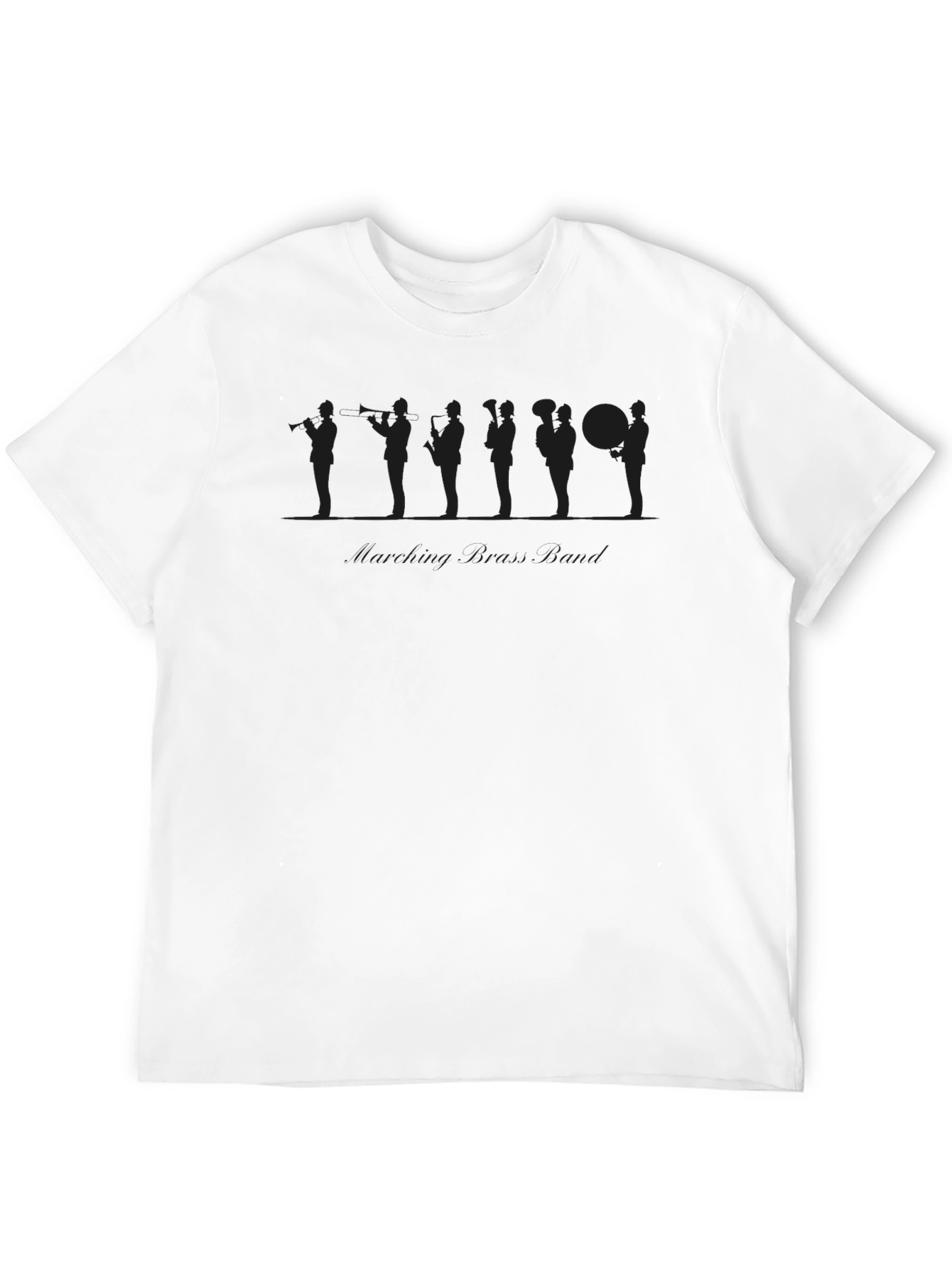 Silhouette Orchestra Musician Black Graphic T-Shirt