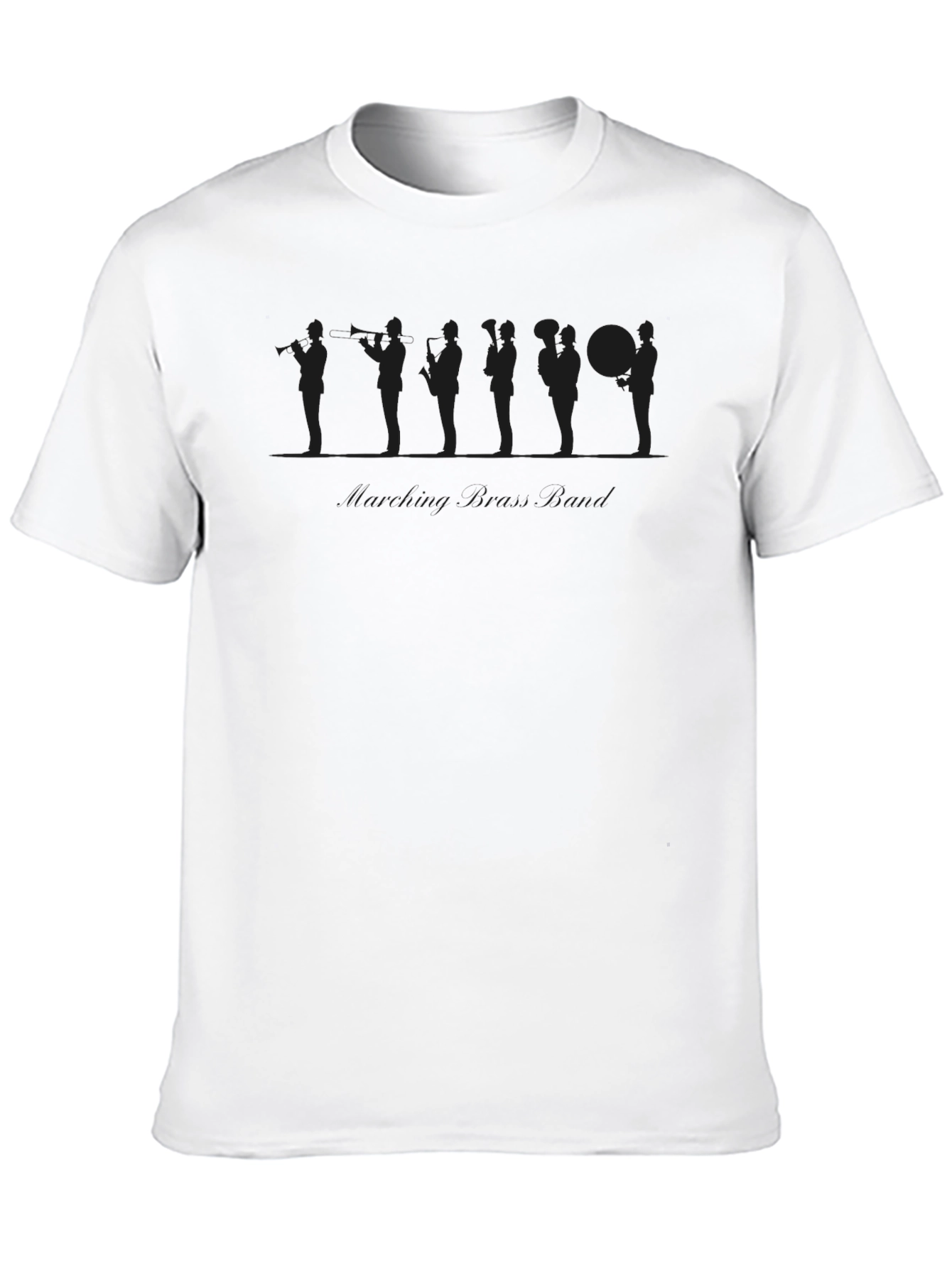 Silhouette Orchestra Musician Black Graphic T-Shirt