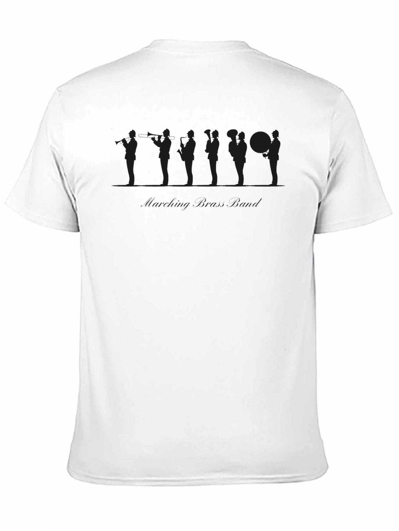 Silhouette Orchestra Musician Black Graphic T-Shirt