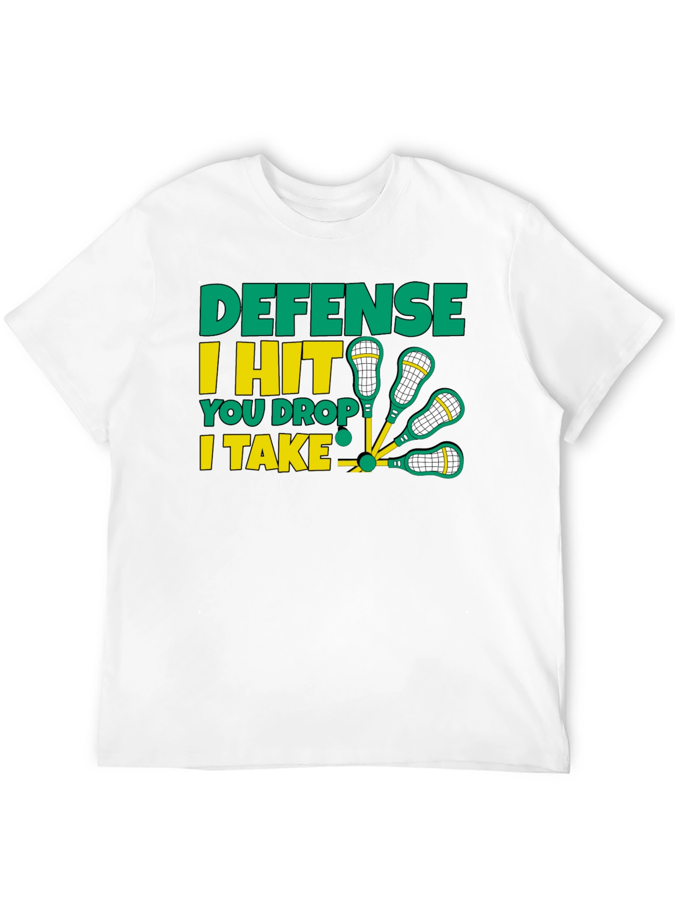 Lacrosse Defense Graphic T-Shirt