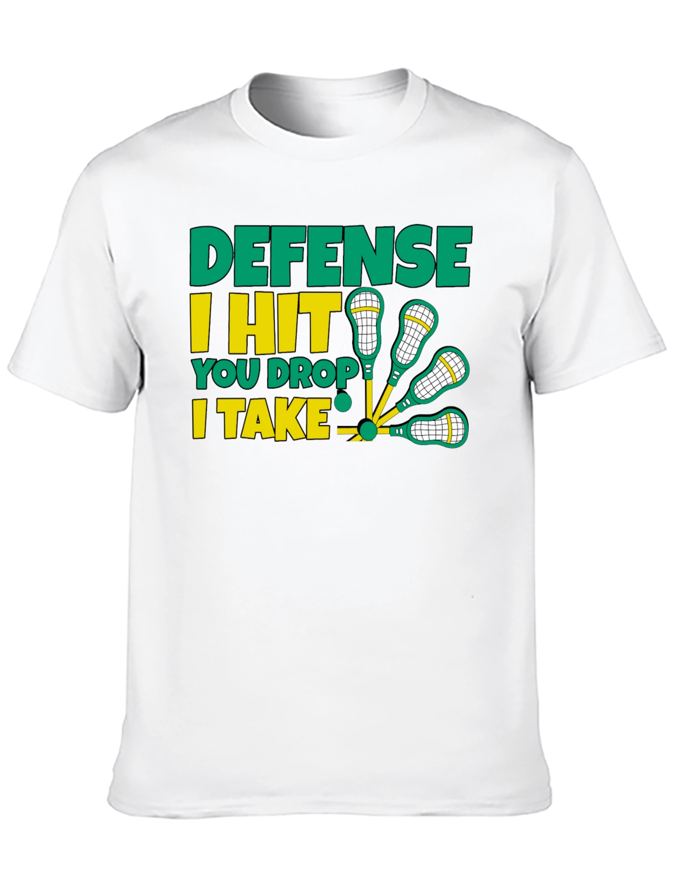 Lacrosse Defense Graphic T-Shirt