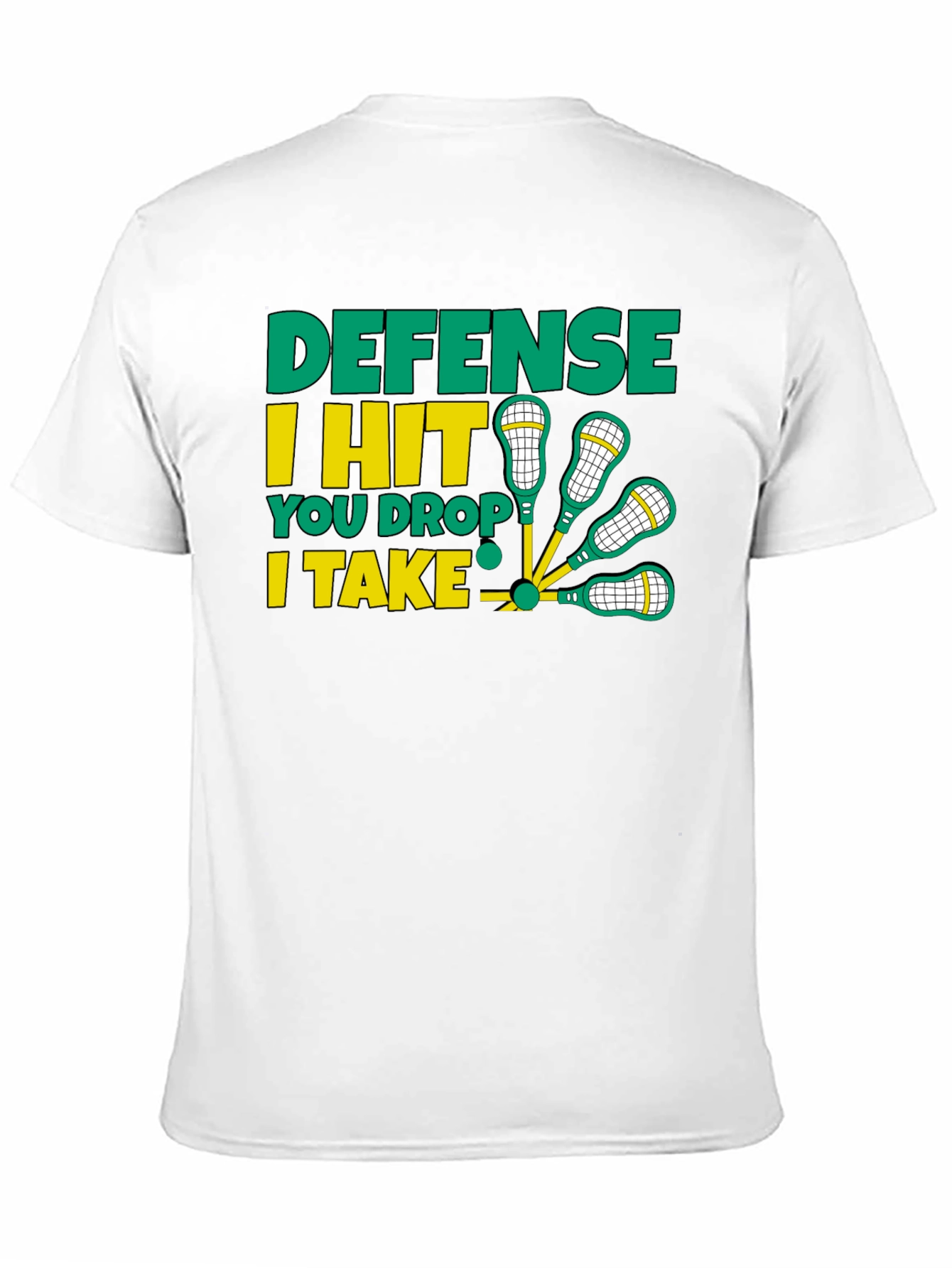 Lacrosse Defense Graphic T-Shirt