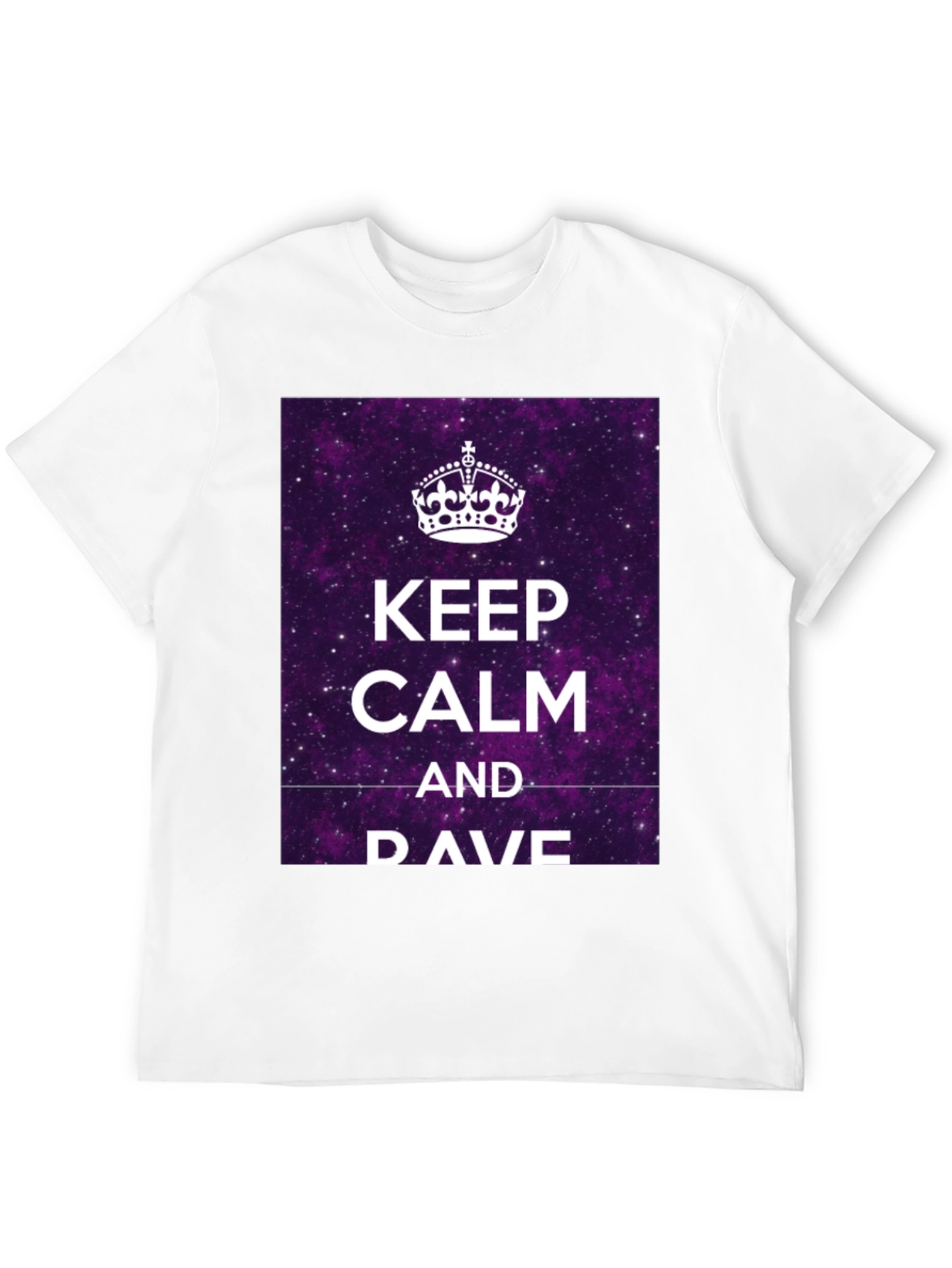 Keep Calm & DAVE T-Shirt - Galaxy Purple Graphic