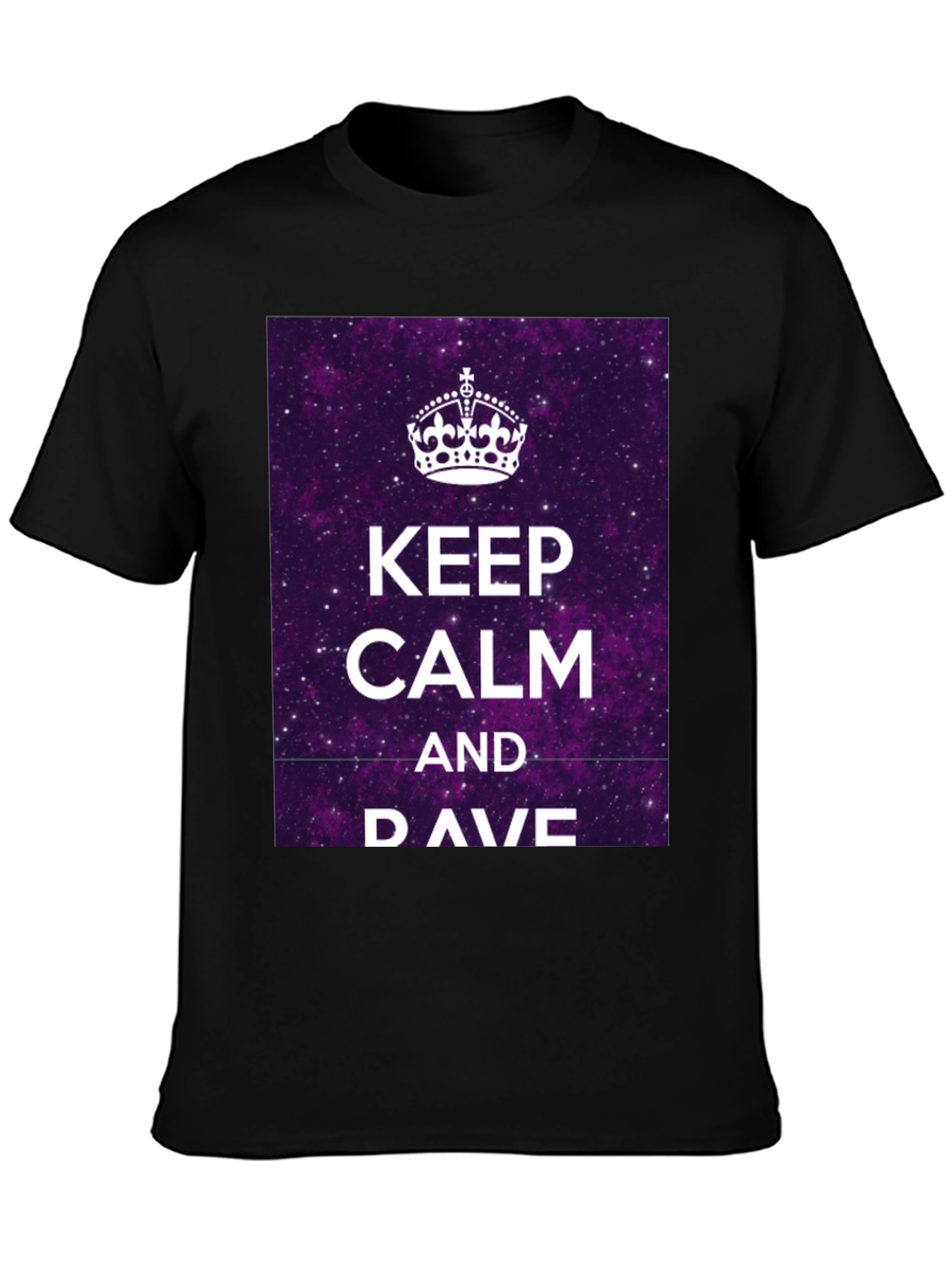 Keep Calm & DAVE T-Shirt - Galaxy Purple Graphic