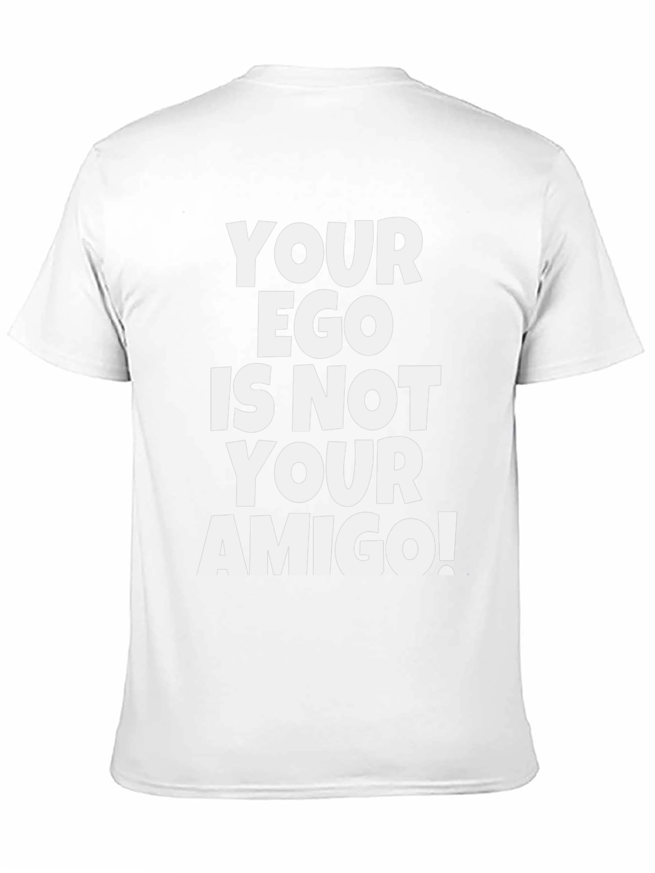 Funny Ego Amigo Graphic Tee - Black Cotton T-Shirt