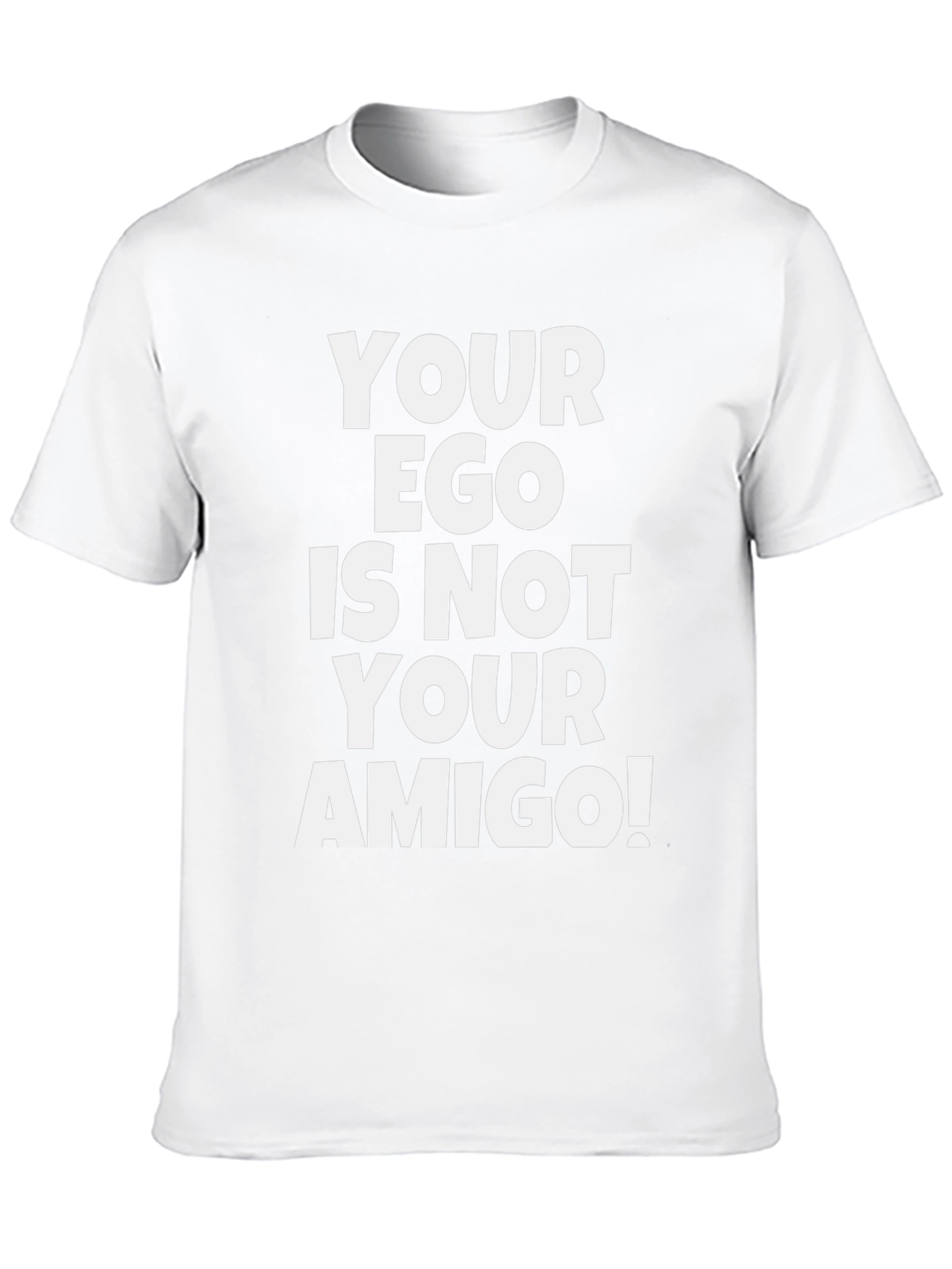 Funny Ego Amigo Graphic Tee - Black Cotton T-Shirt