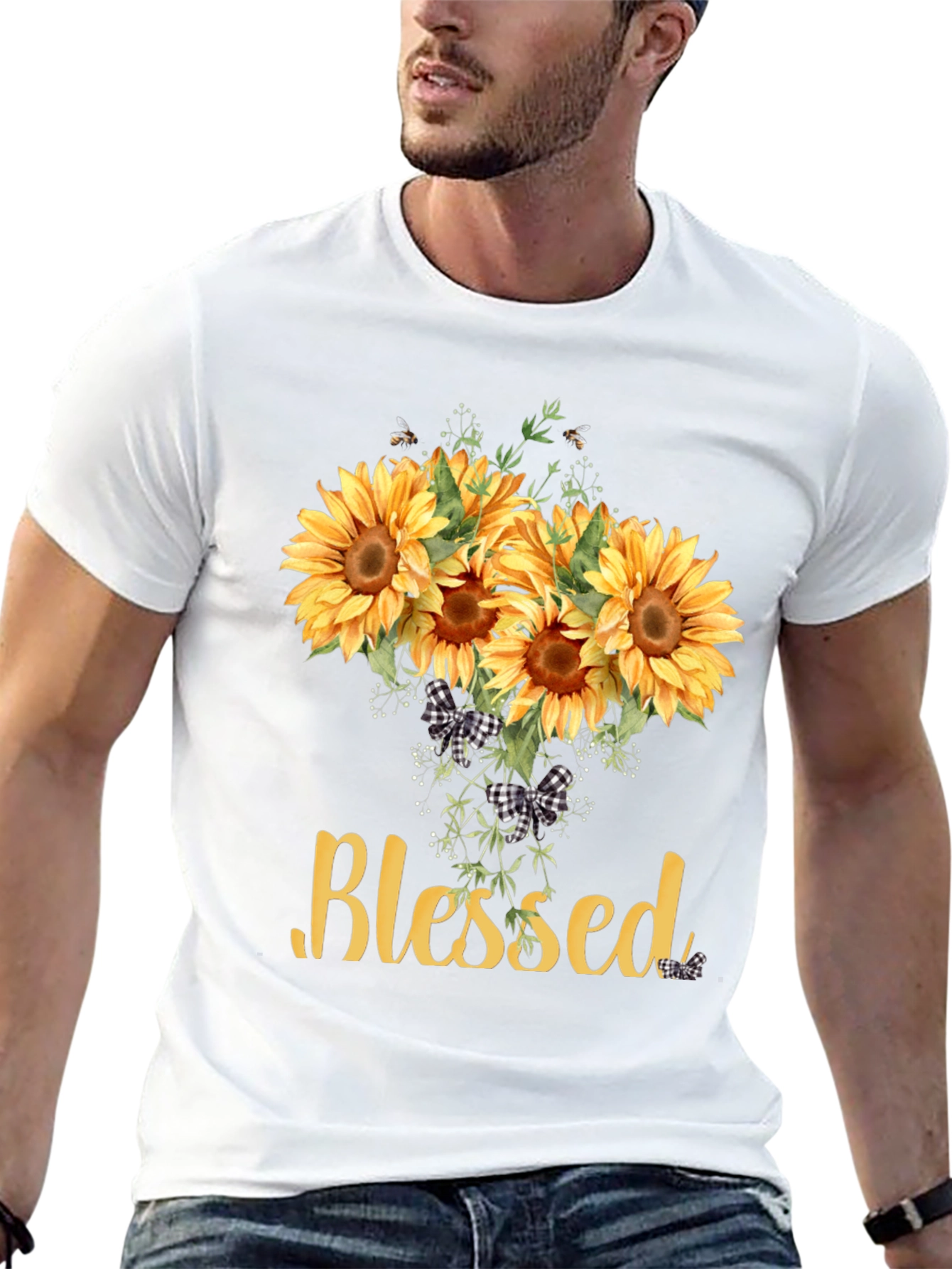 Blessed Sunflower Graphic Tee - Unisex Soft Cotton