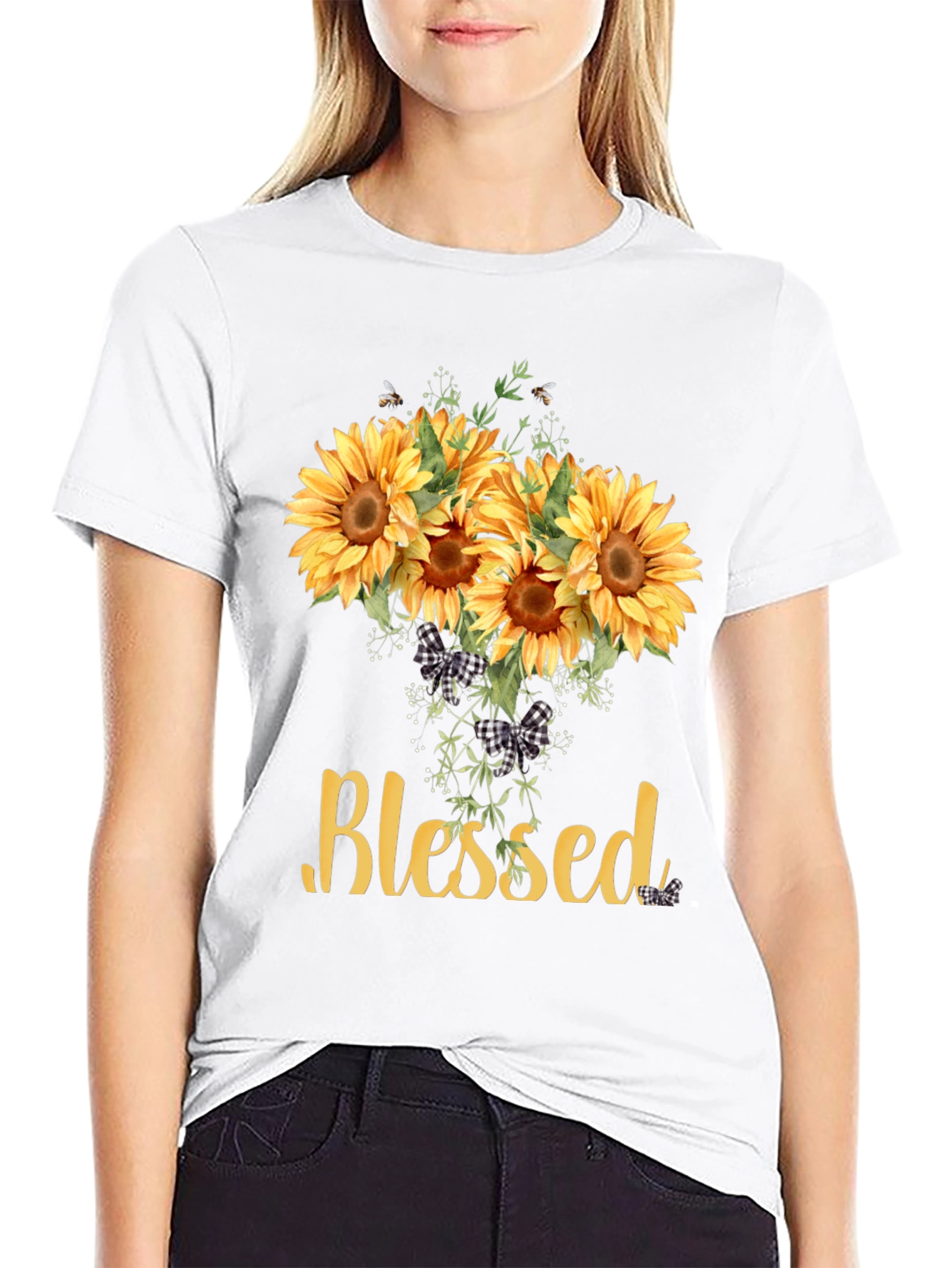 Blessed Sunflower Graphic Tee - Unisex Soft Cotton