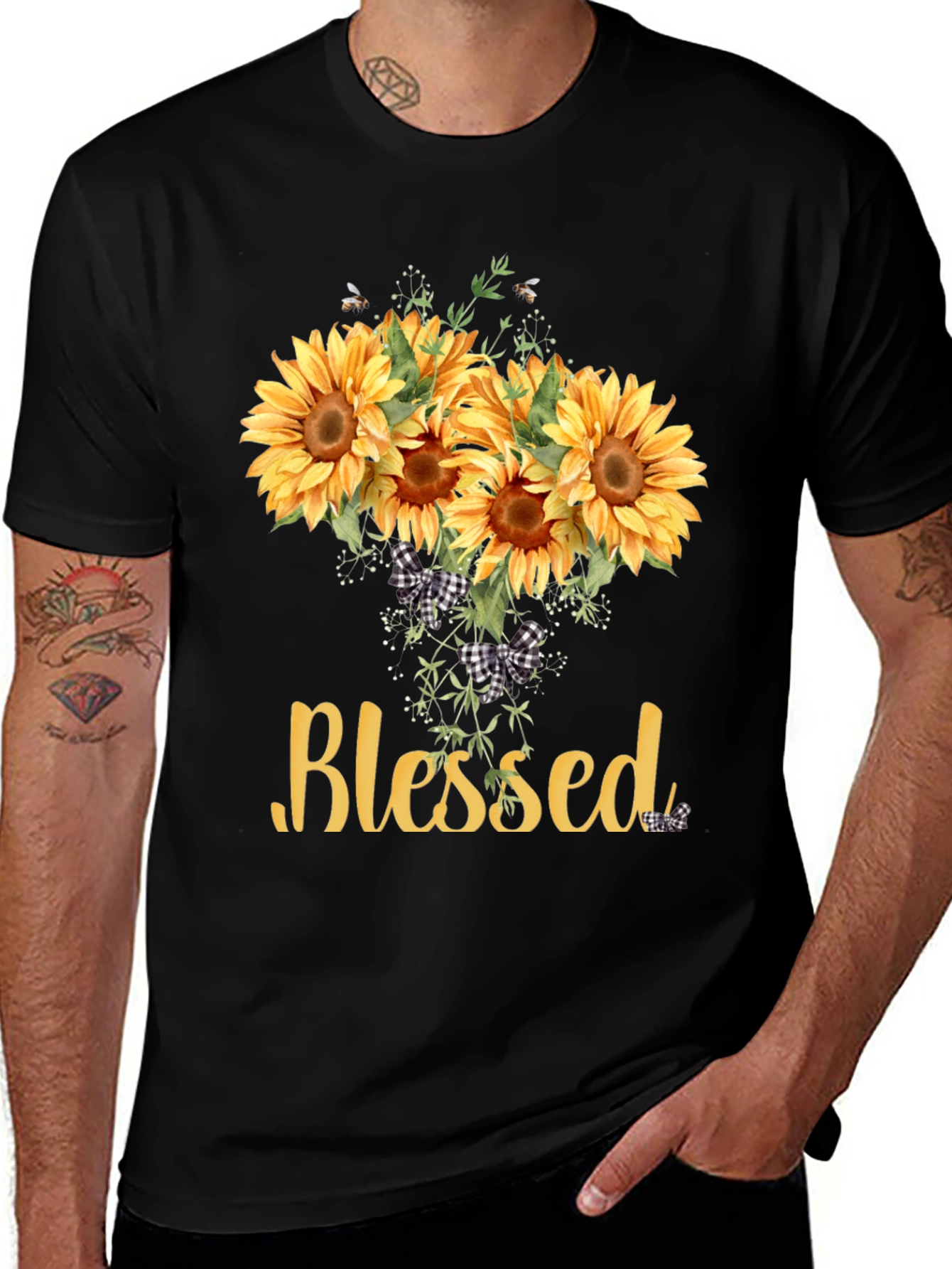 Blessed Sunflower Graphic Tee - Unisex Soft Cotton