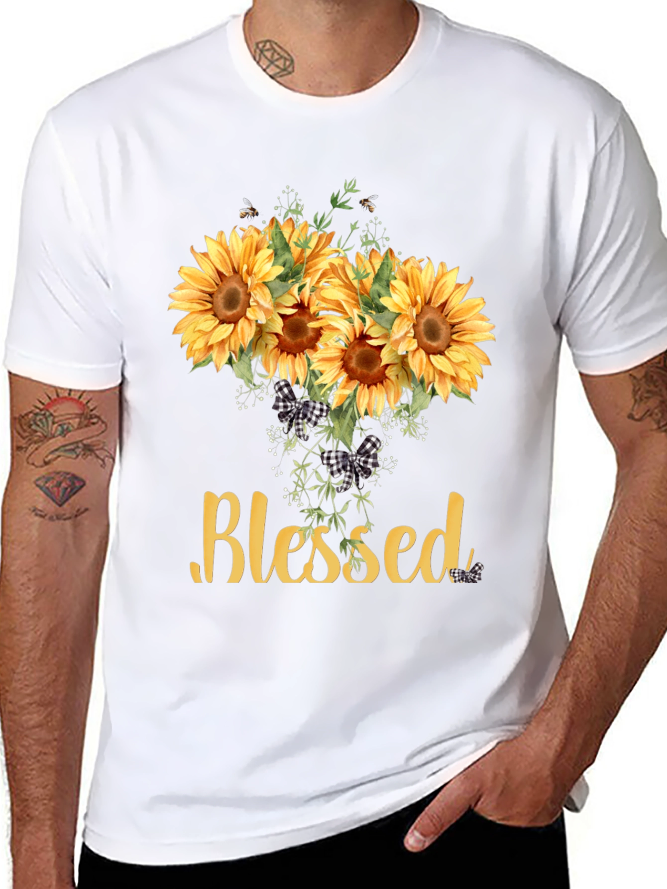 Blessed Sunflower Graphic Tee - Unisex Soft Cotton