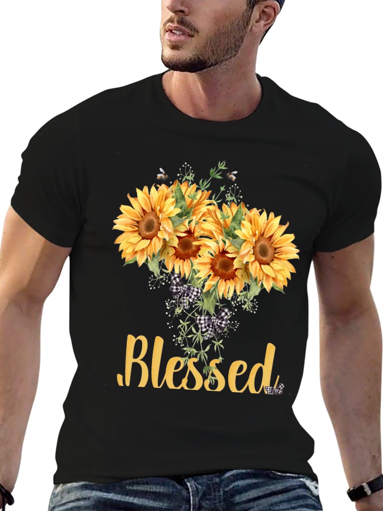 Blessed Sunflower Graphic Tee - Unisex Soft Cotton
