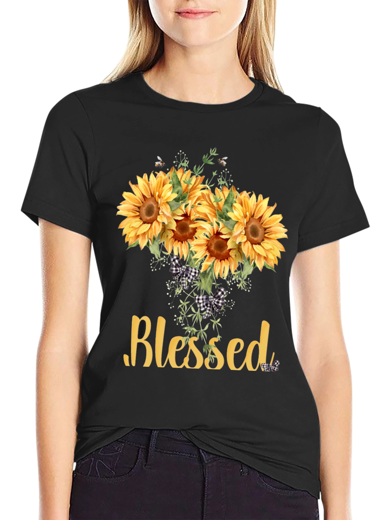 Blessed Sunflower Graphic Tee - Unisex Soft Cotton