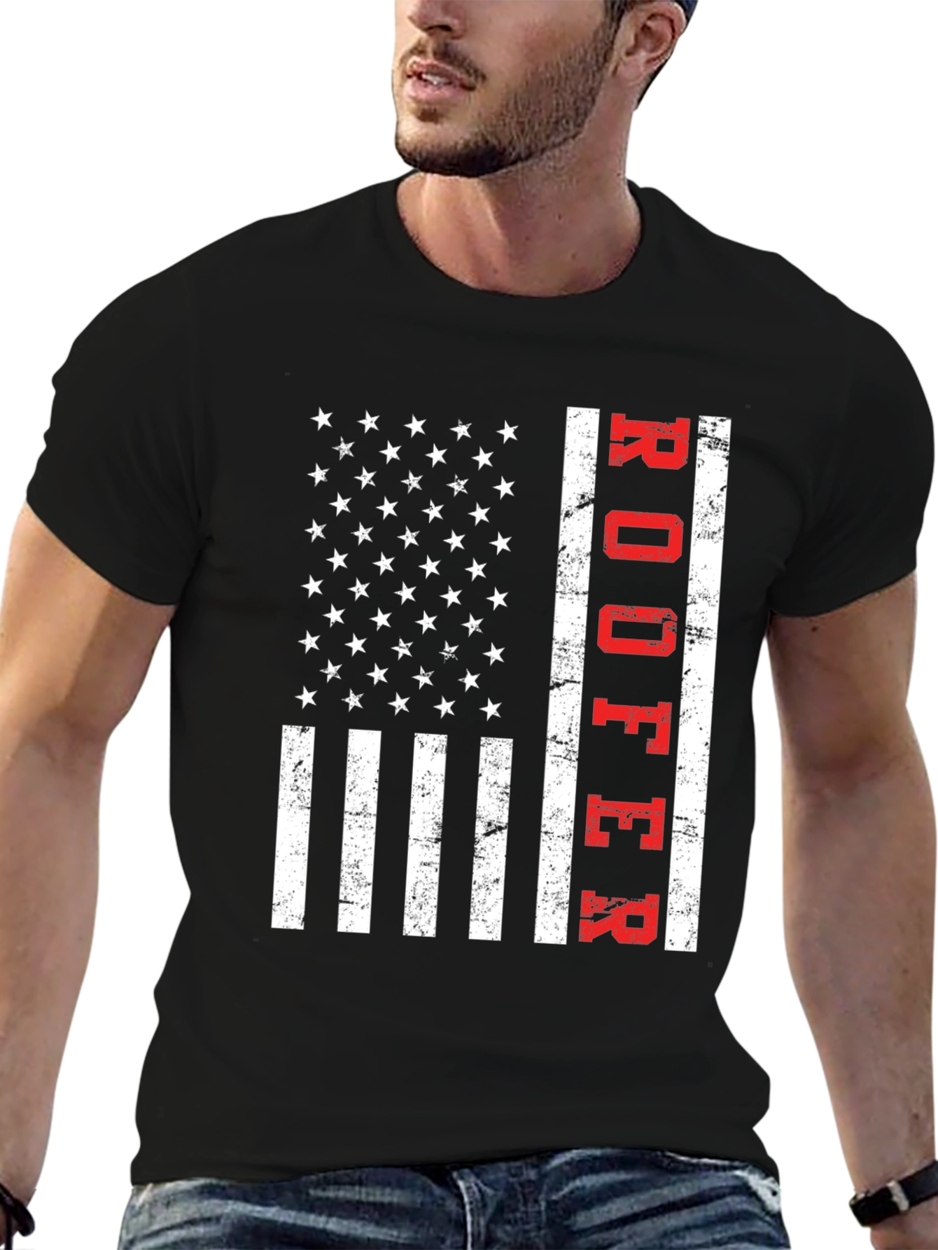 Roofer American Flag T-Shirt Patriotic Job Pride Tee