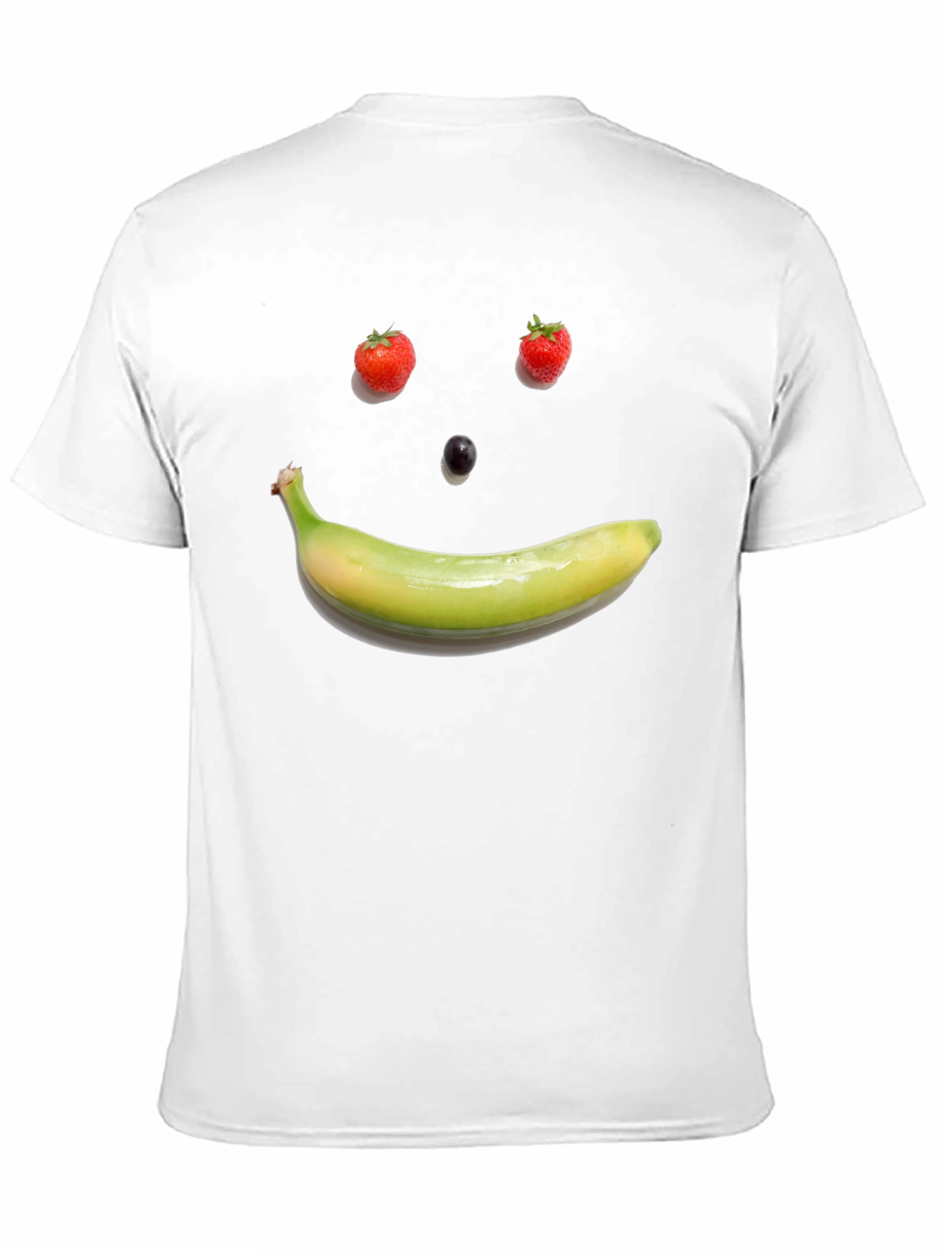 Fruit Face Graphic Tee - Black Cotton T-Shirt
